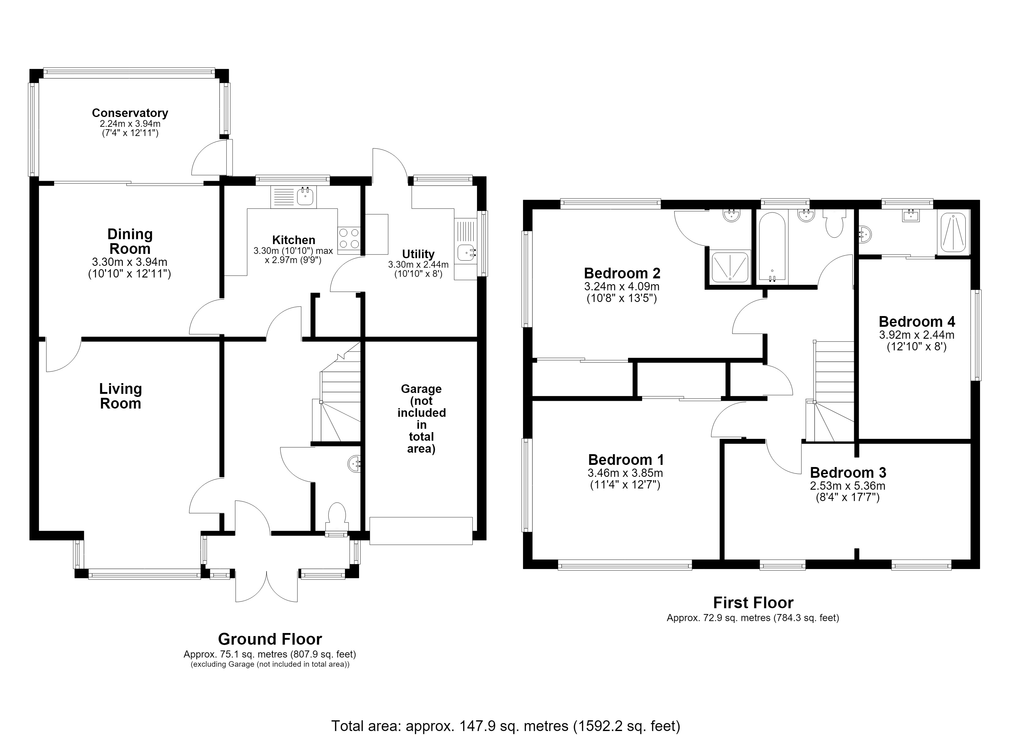 14, Tyning Road, Winsley floorplan