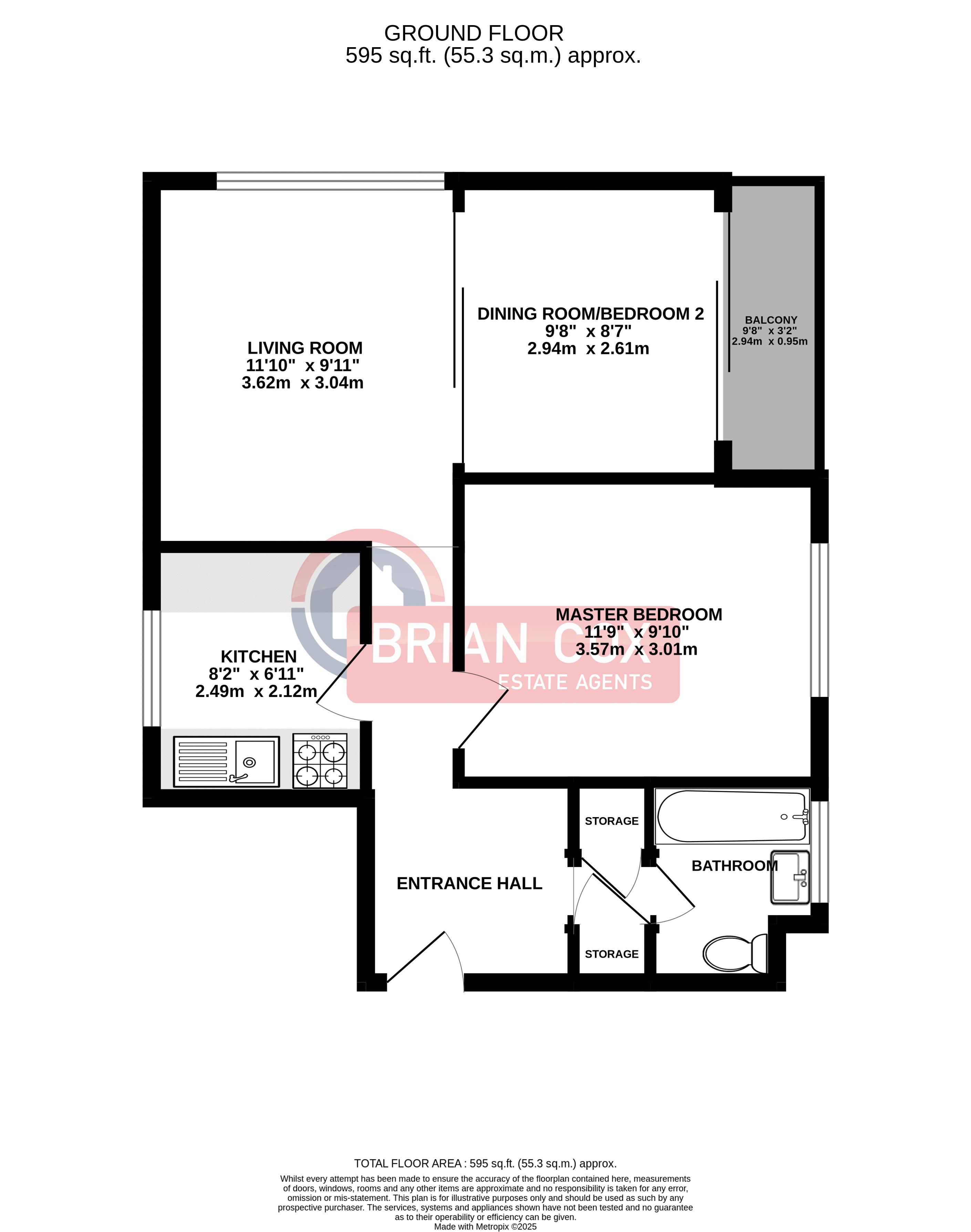 101 Grange Court, Old Ruislip Road, Northolt floorplan