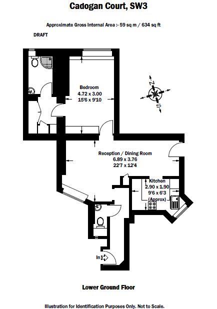 1 Bedrooms Flat to rent in Draycott Avenue, London SW3