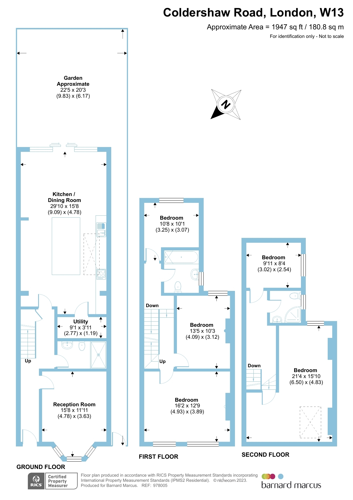 Coldershaw Road, London W13, 5 bedroom semidetached house for sale