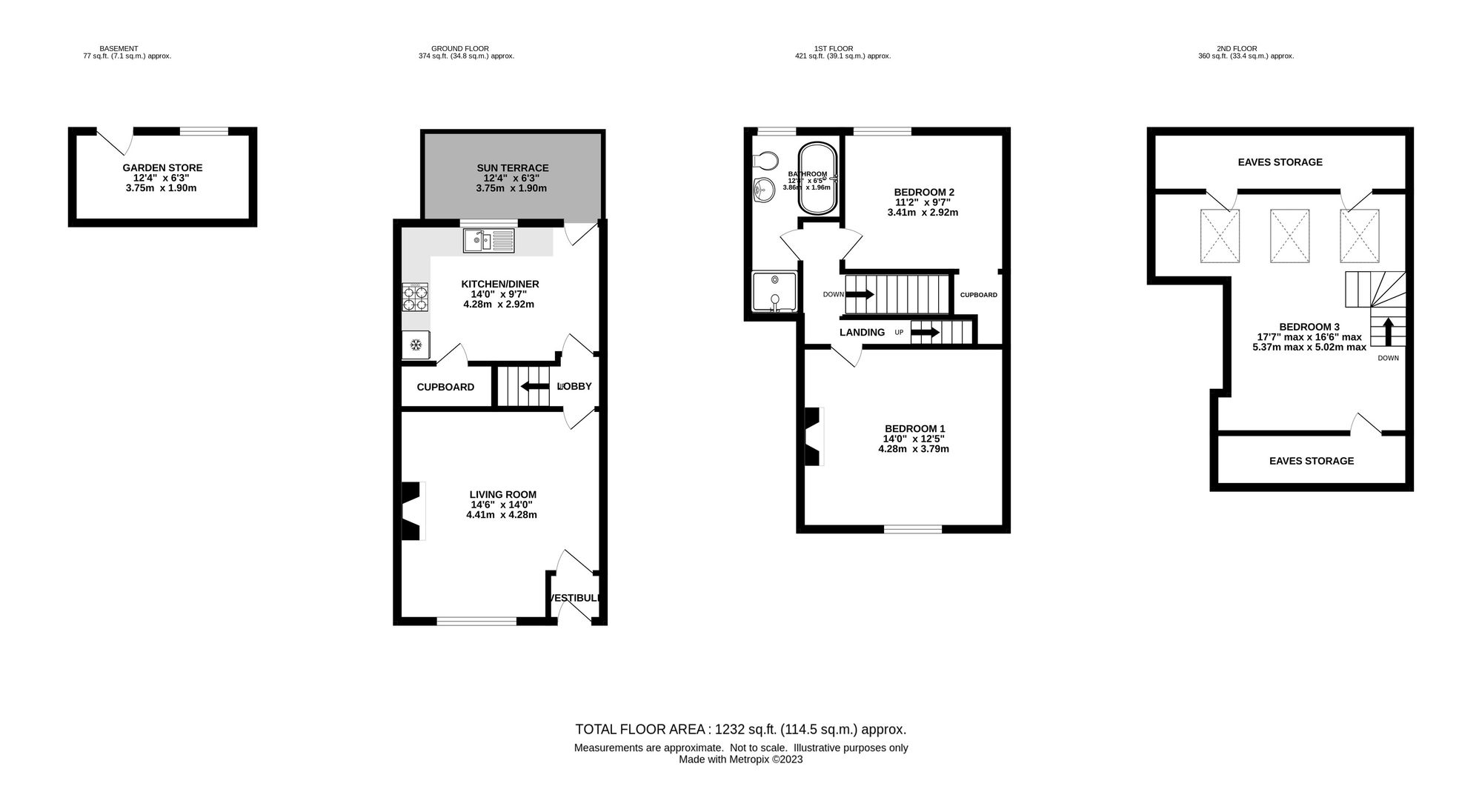 28 Tredcroft Street, Glossop floorplan
