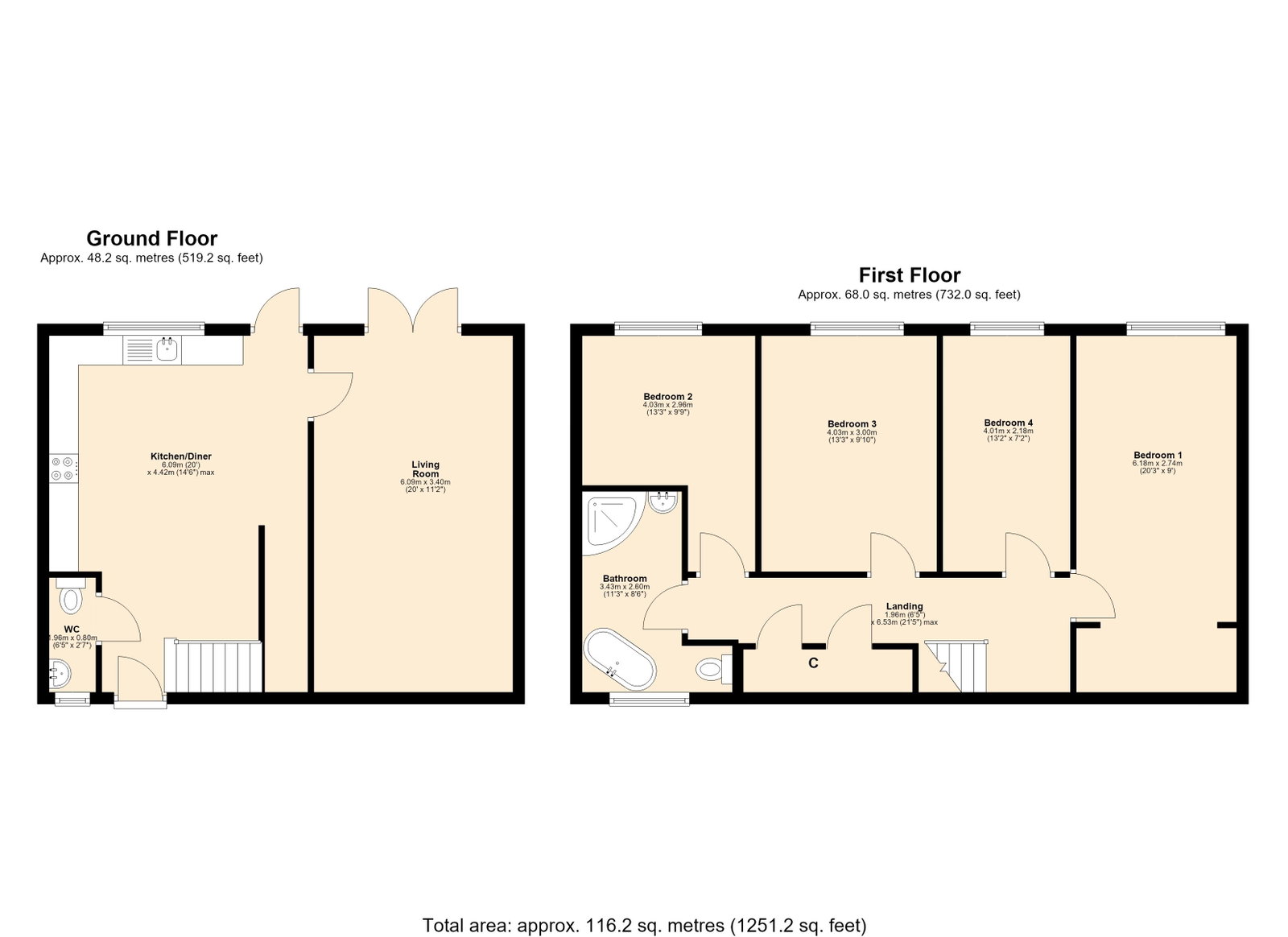 34, Fairhaven, Skelmersdale floorplan