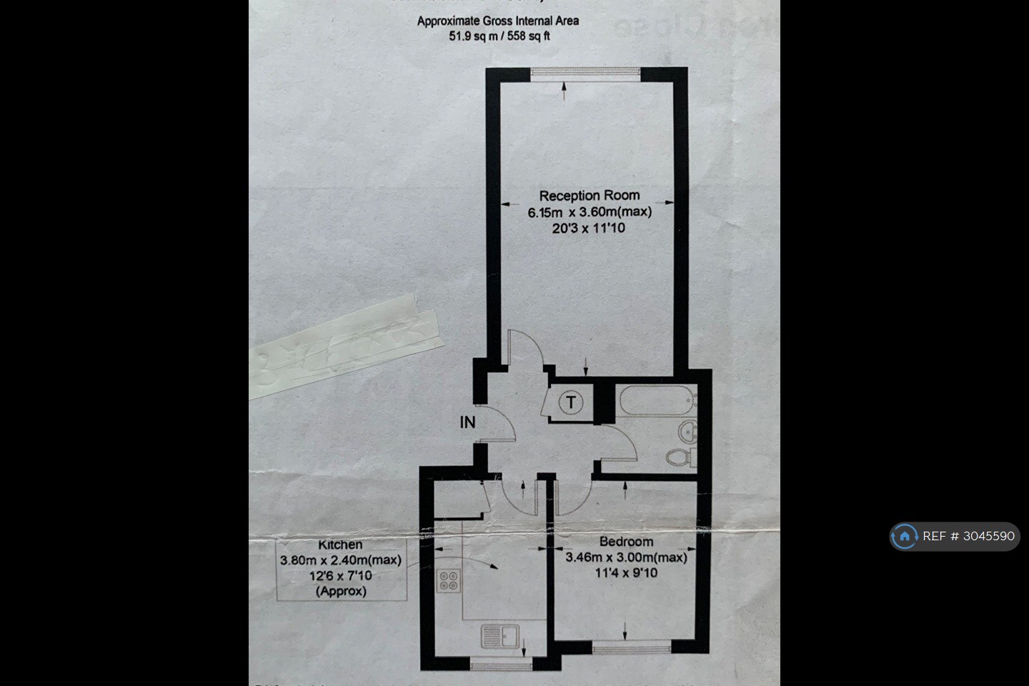 Flat  Wimbourne Court, Christchurch Close, London floorplan