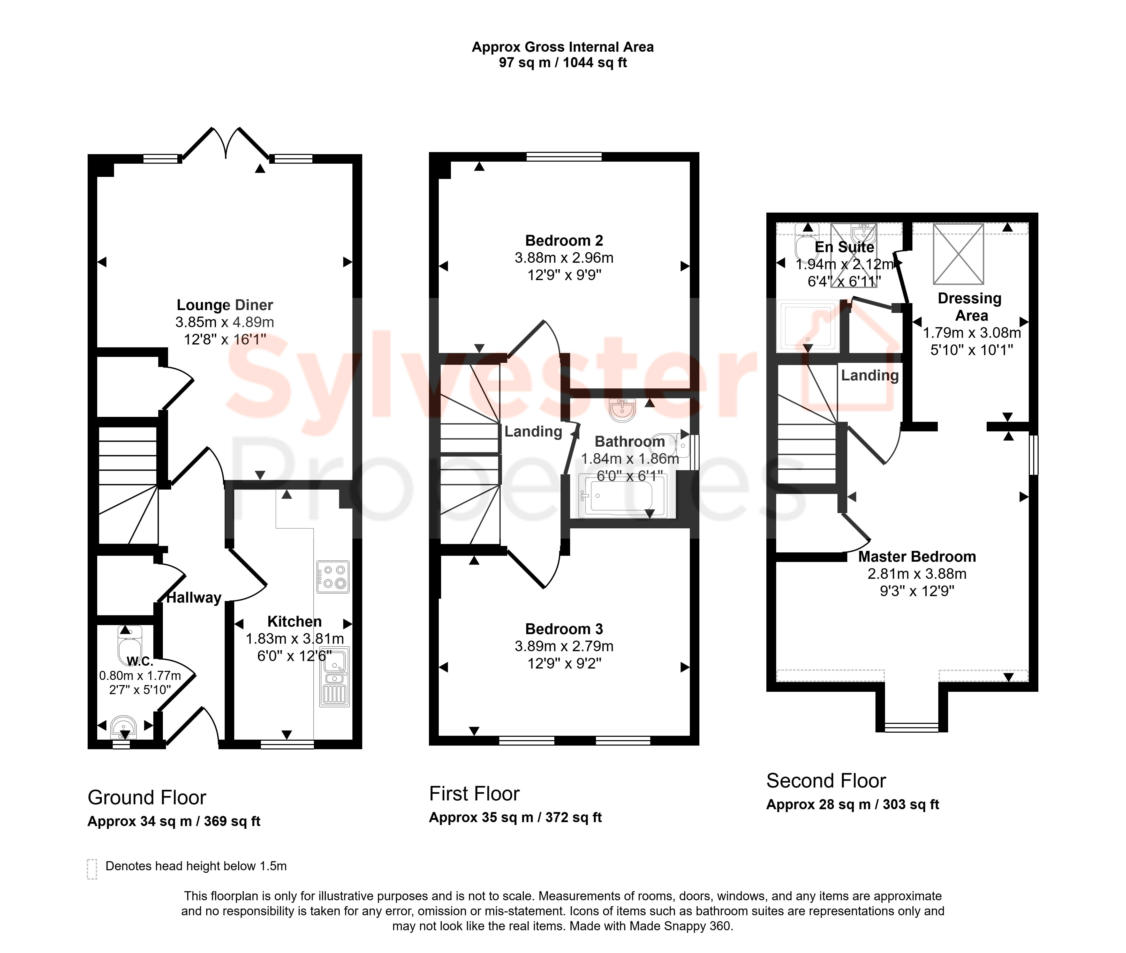 Fenwick Way, Consett floorplan