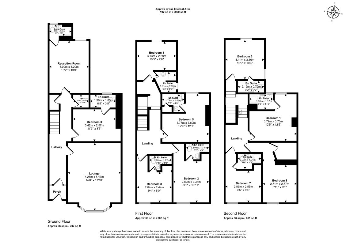 13 Bairstow Street, Blackpool floorplan
