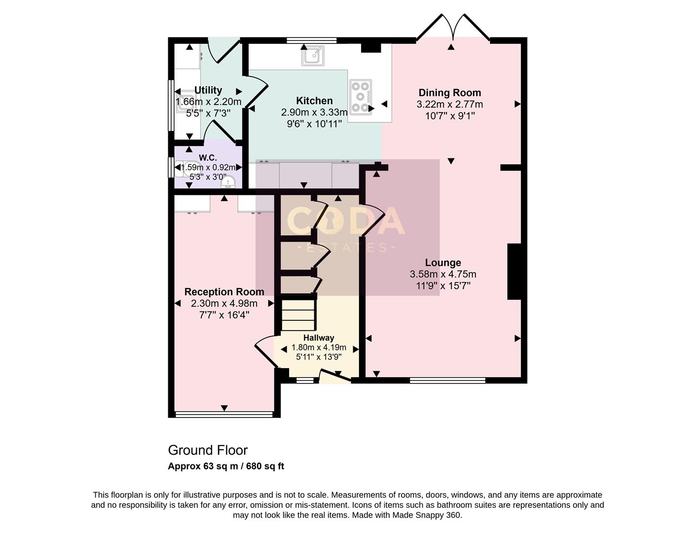 78, Muirfield Road, Glasgow floorplan