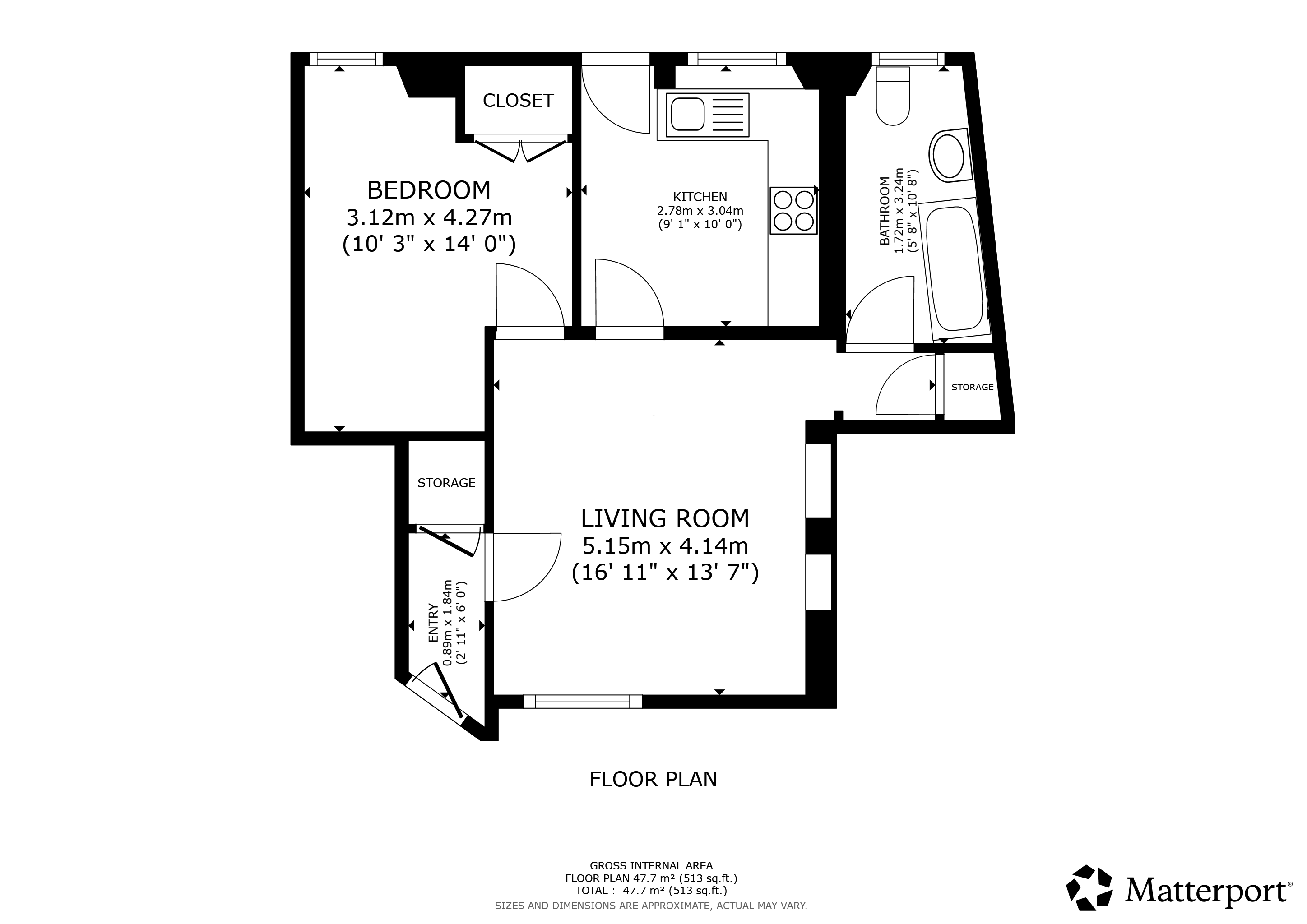 3, George Street, Doune floorplan