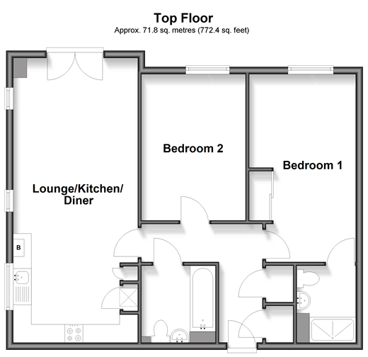 Charlotte Way Leybourne, West Malling floorplan