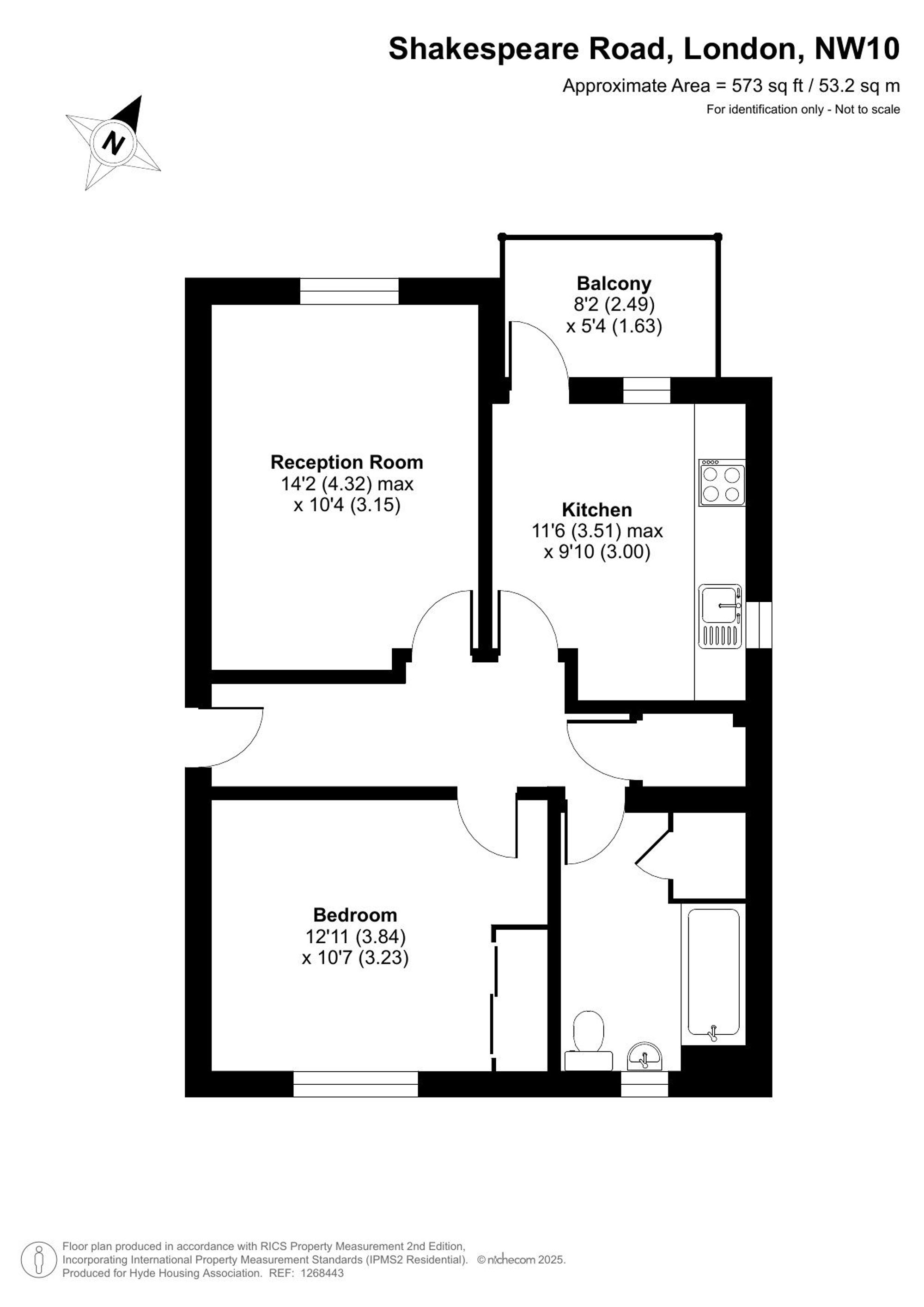 99 Shakespeare Road, London floorplan