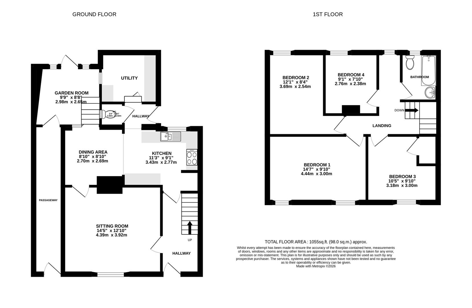 24, Grenville Road, Falmouth floorplan