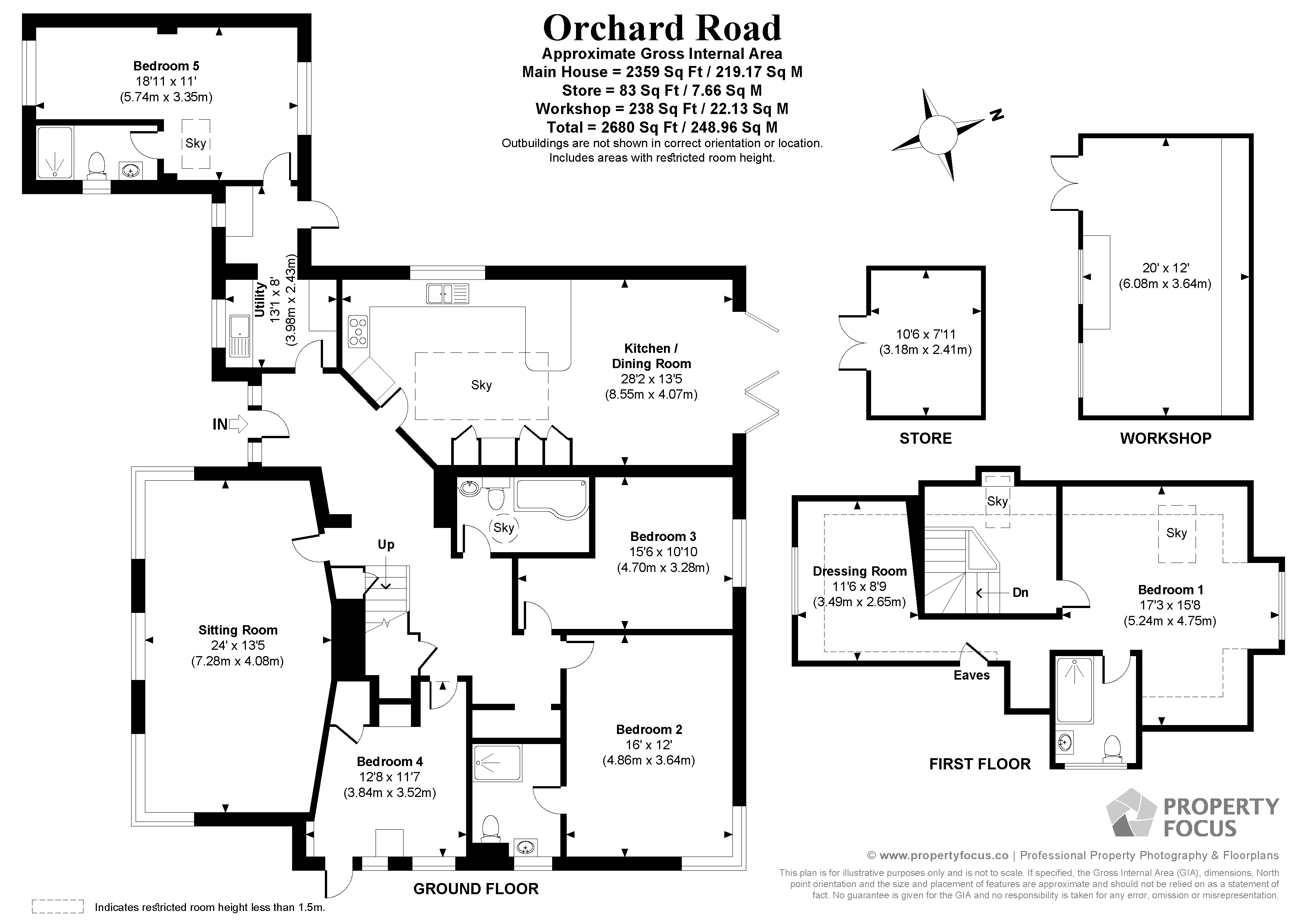 EDR, 8, Orchard Road, Hayling Island floorplan