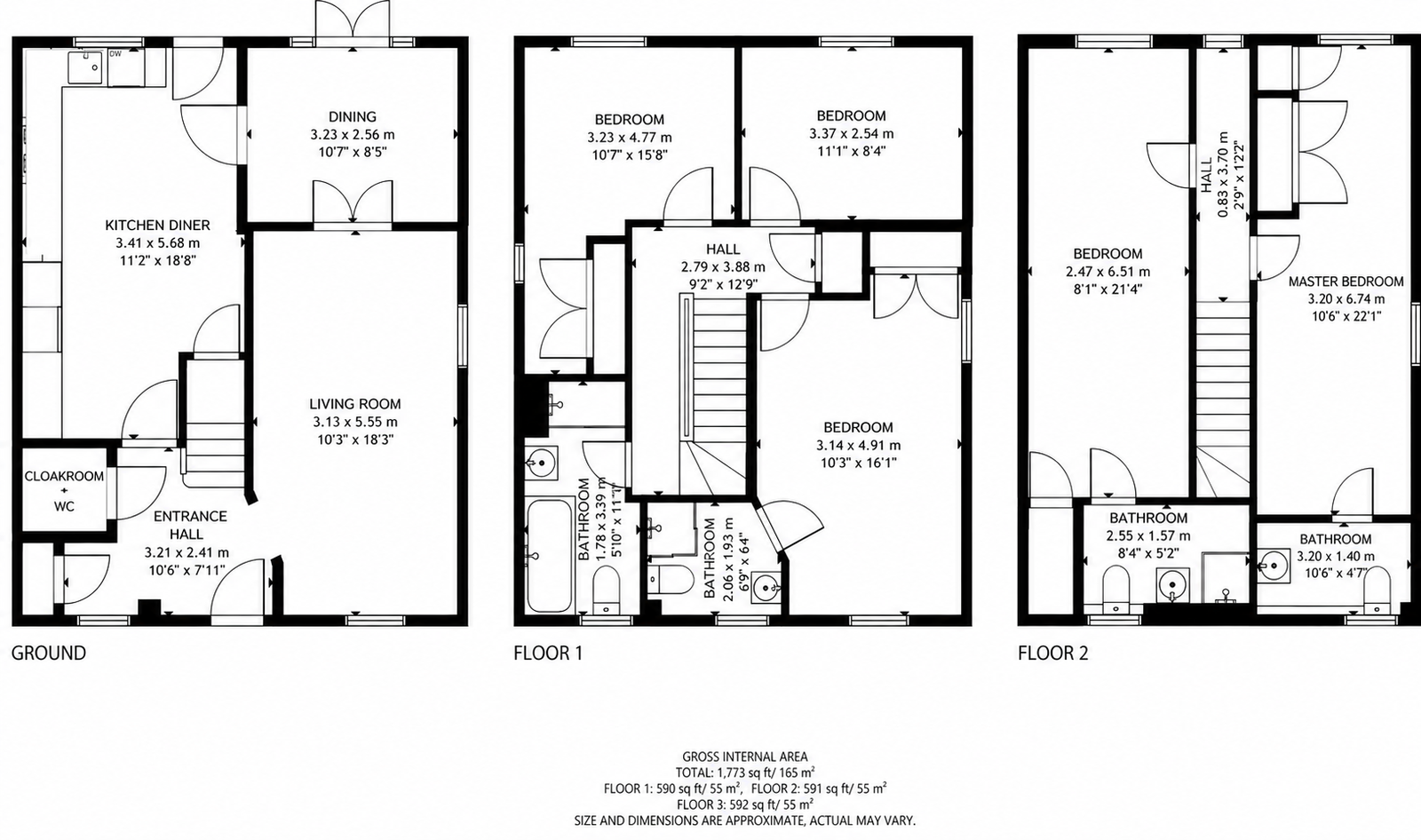 2, Fieldstone, Dunstable floorplan