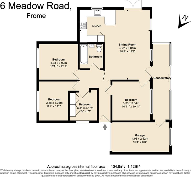 4 Bedrooms Detached bungalow for sale in Meadow Road, Frome BA11