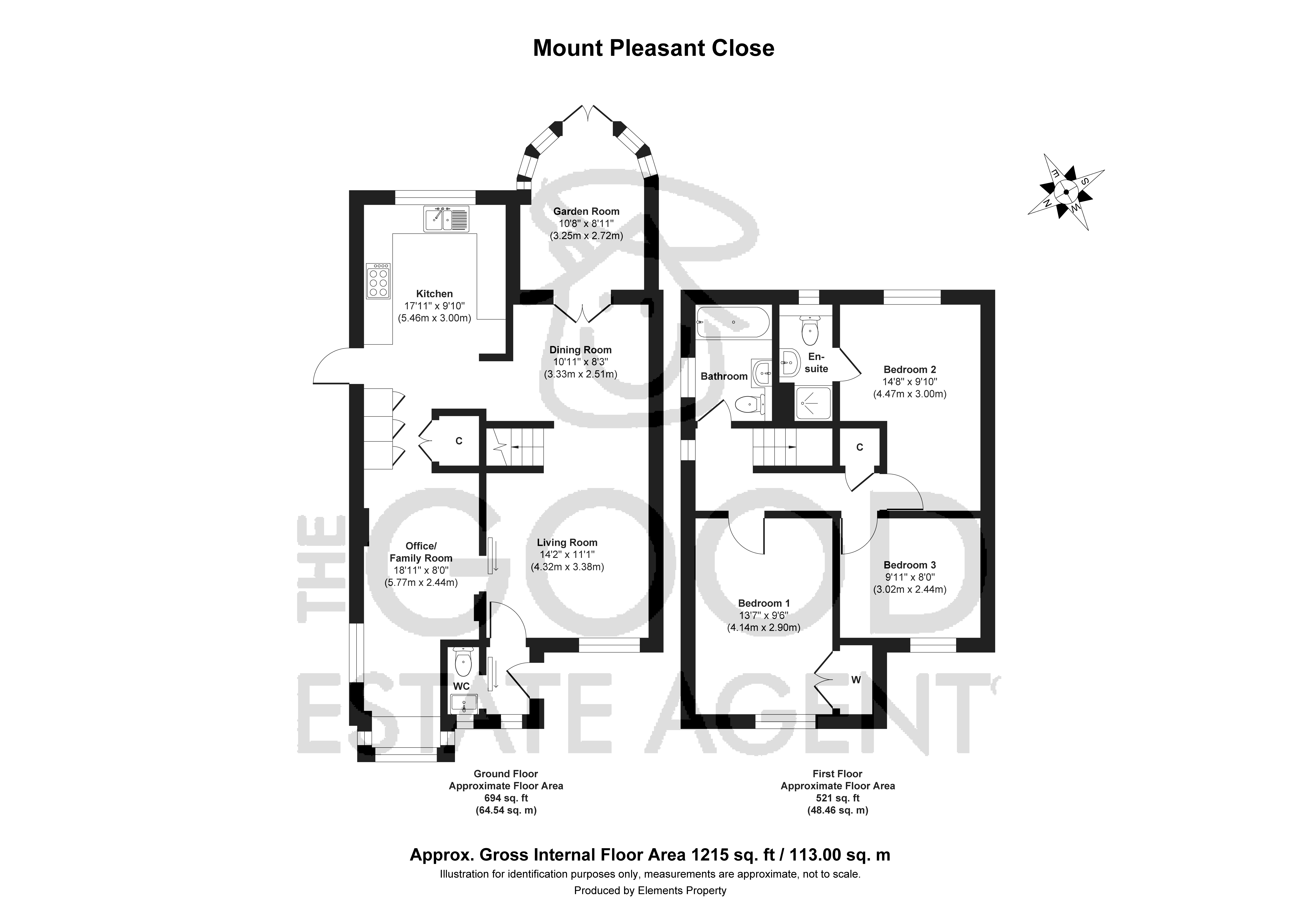 30, Mount Pleasant Close, Lyminge floorplan