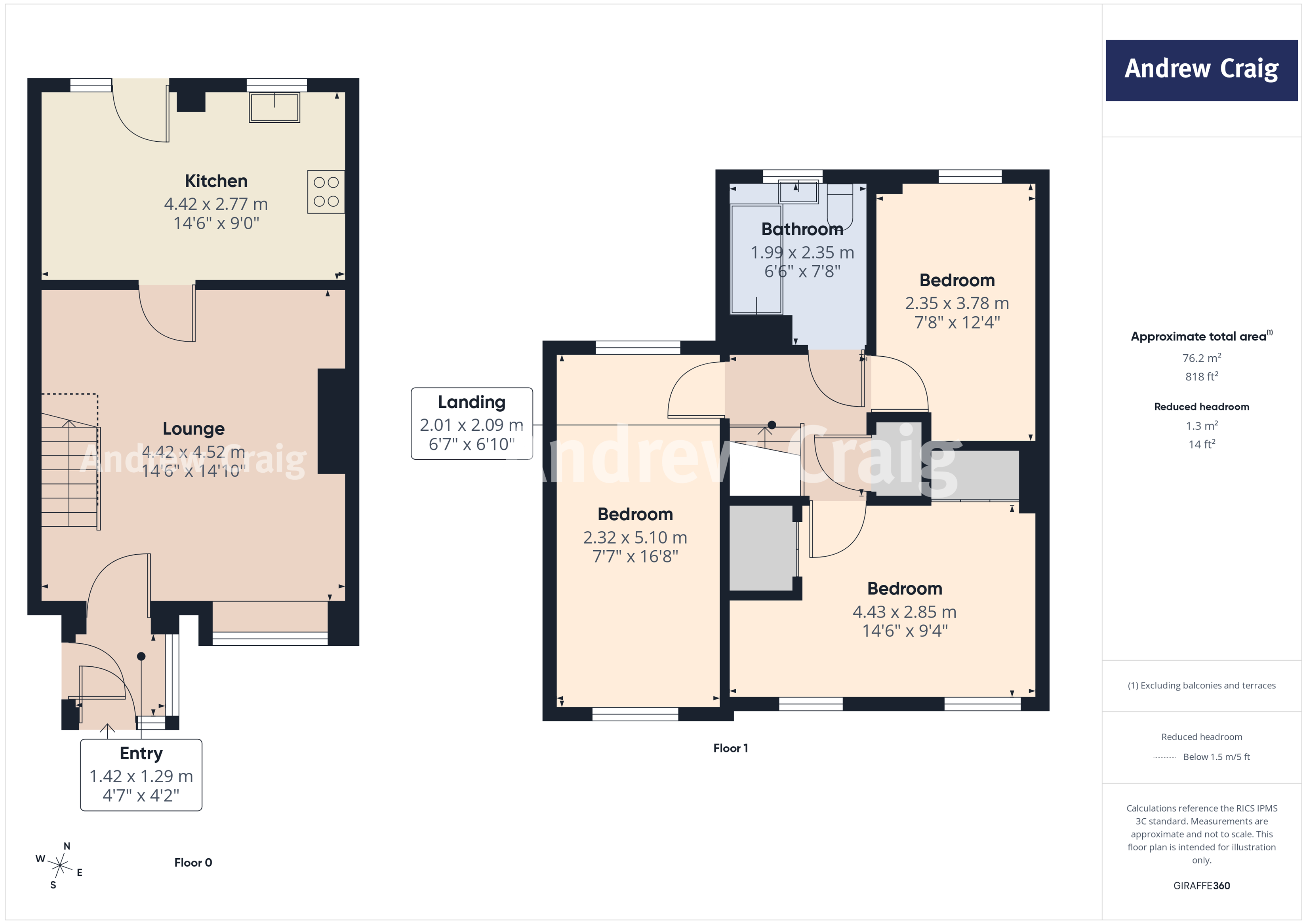 22 Northumberland Place, Birtley floorplan