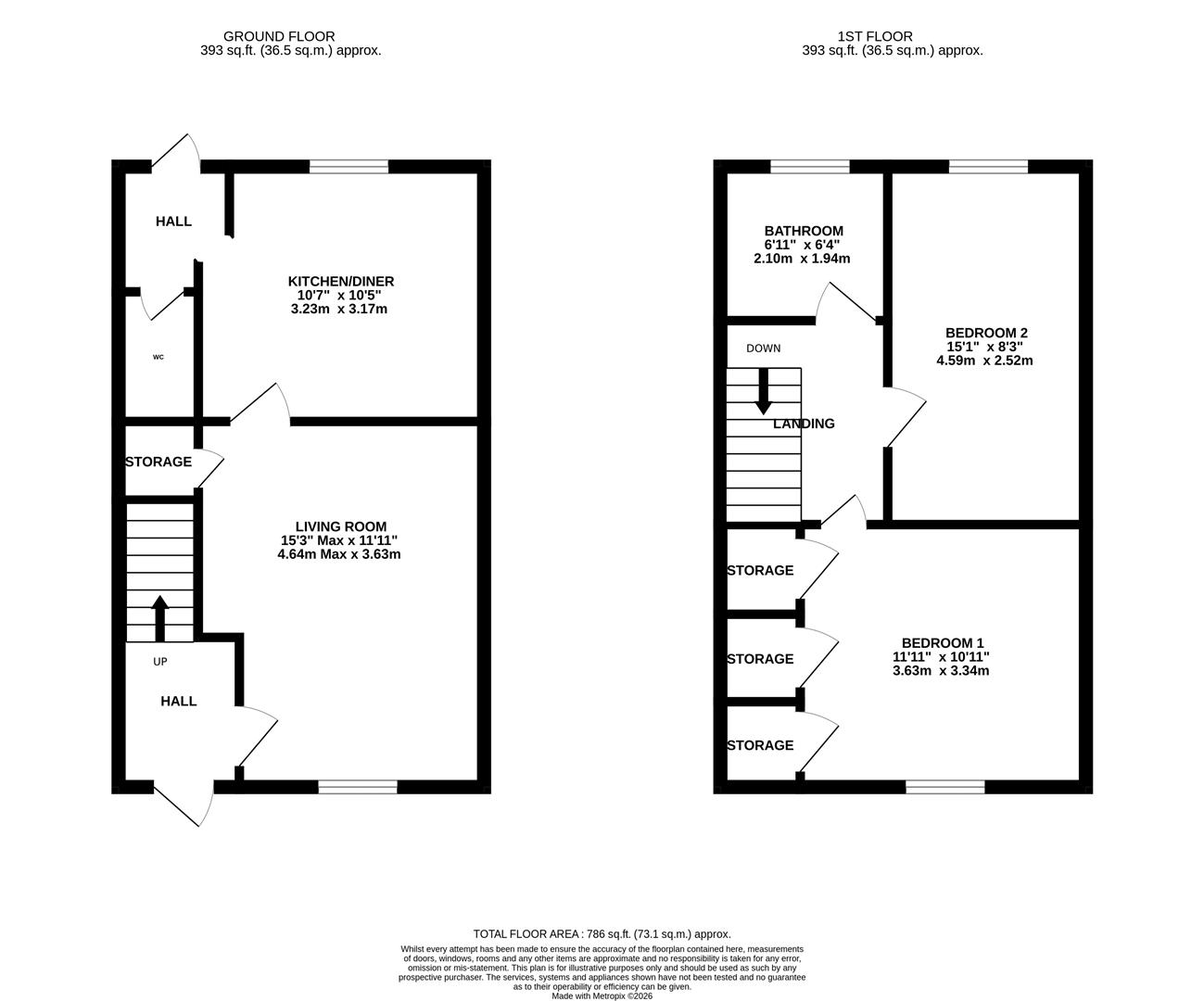 29, Onslow Road, Newent floorplan