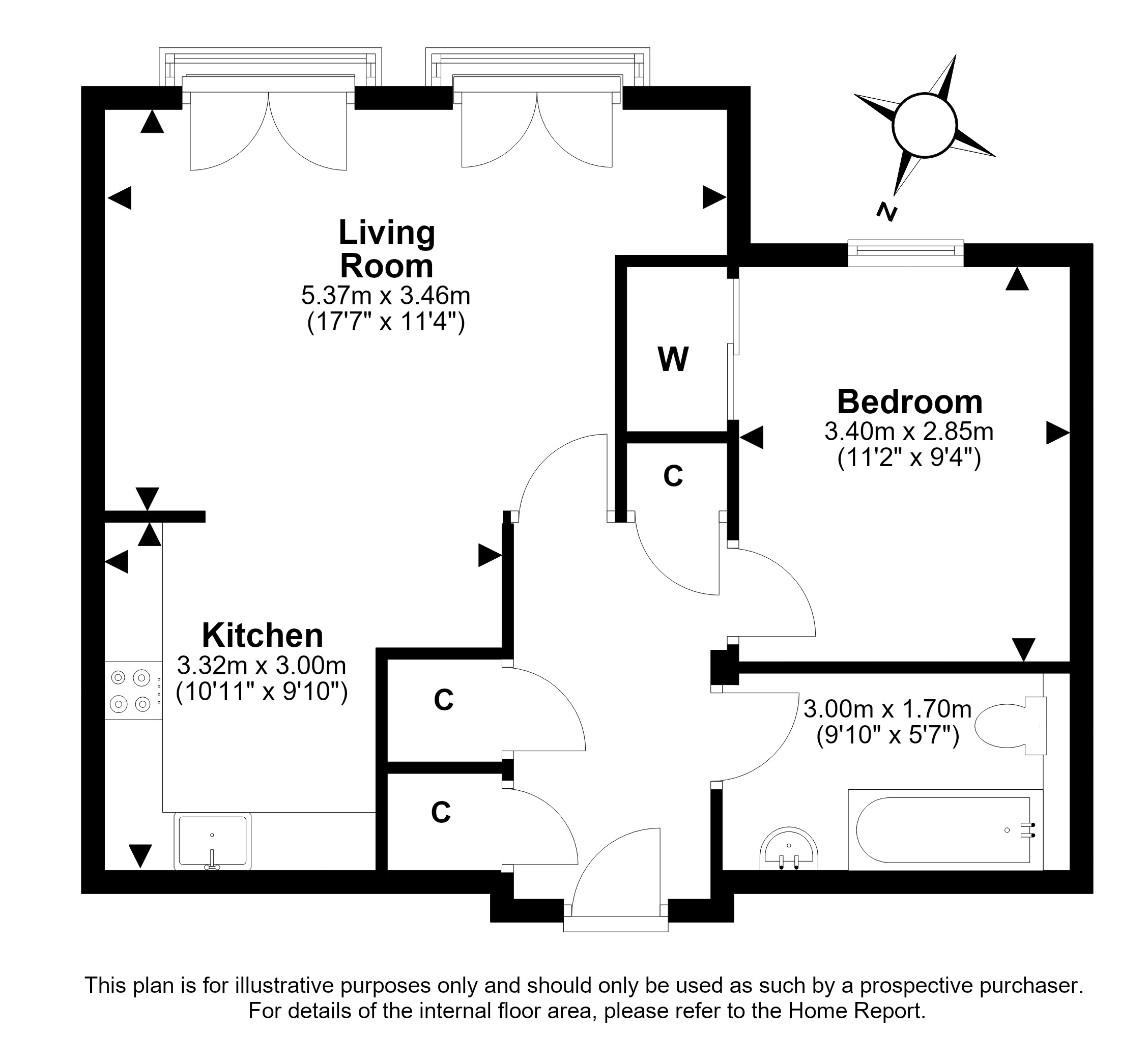 6/8, Tait Wynd, Brunstane, Edinburgh floorplan