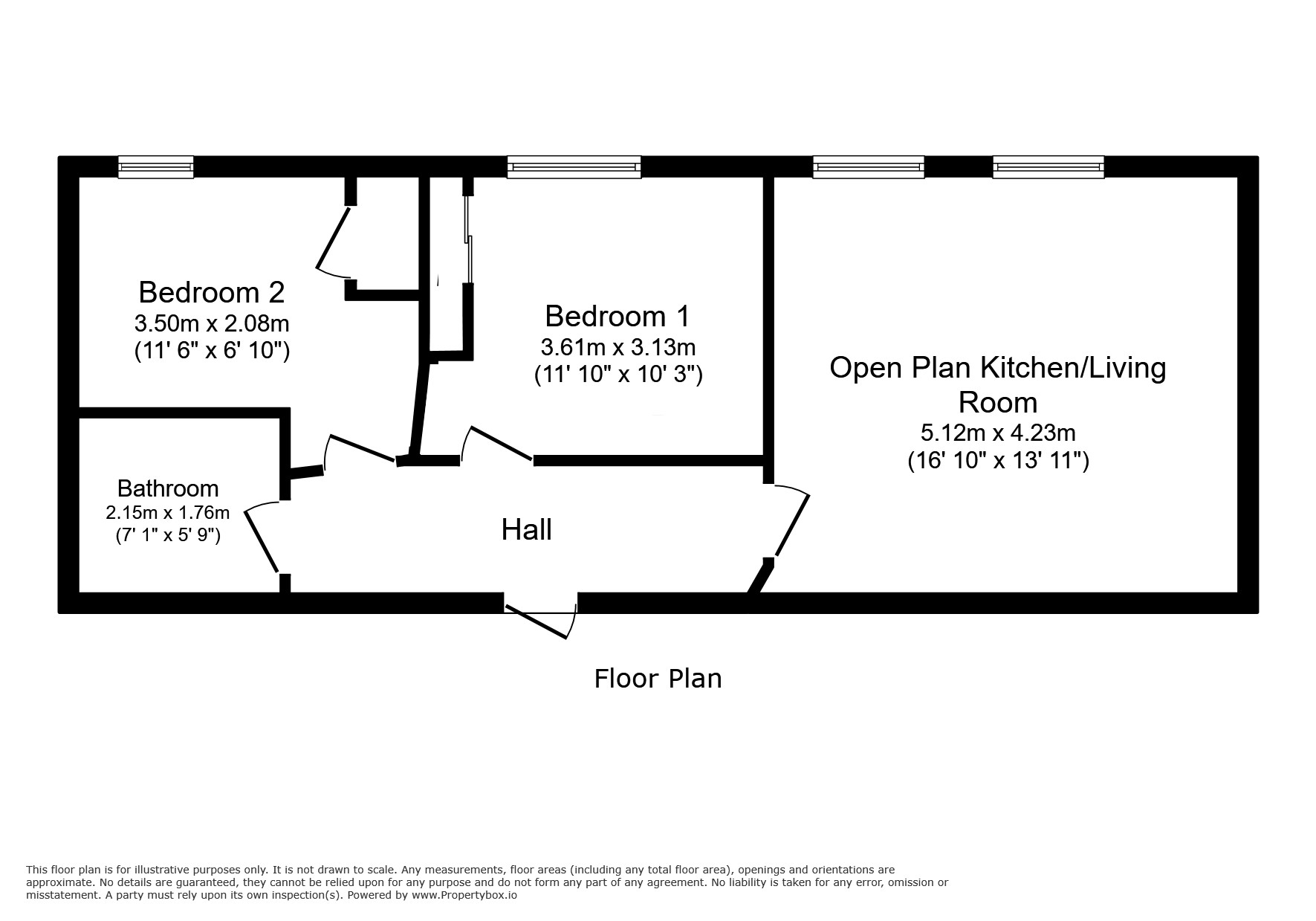 Flat 22, Union House, 23, Clayton Road, Hayes floorplan