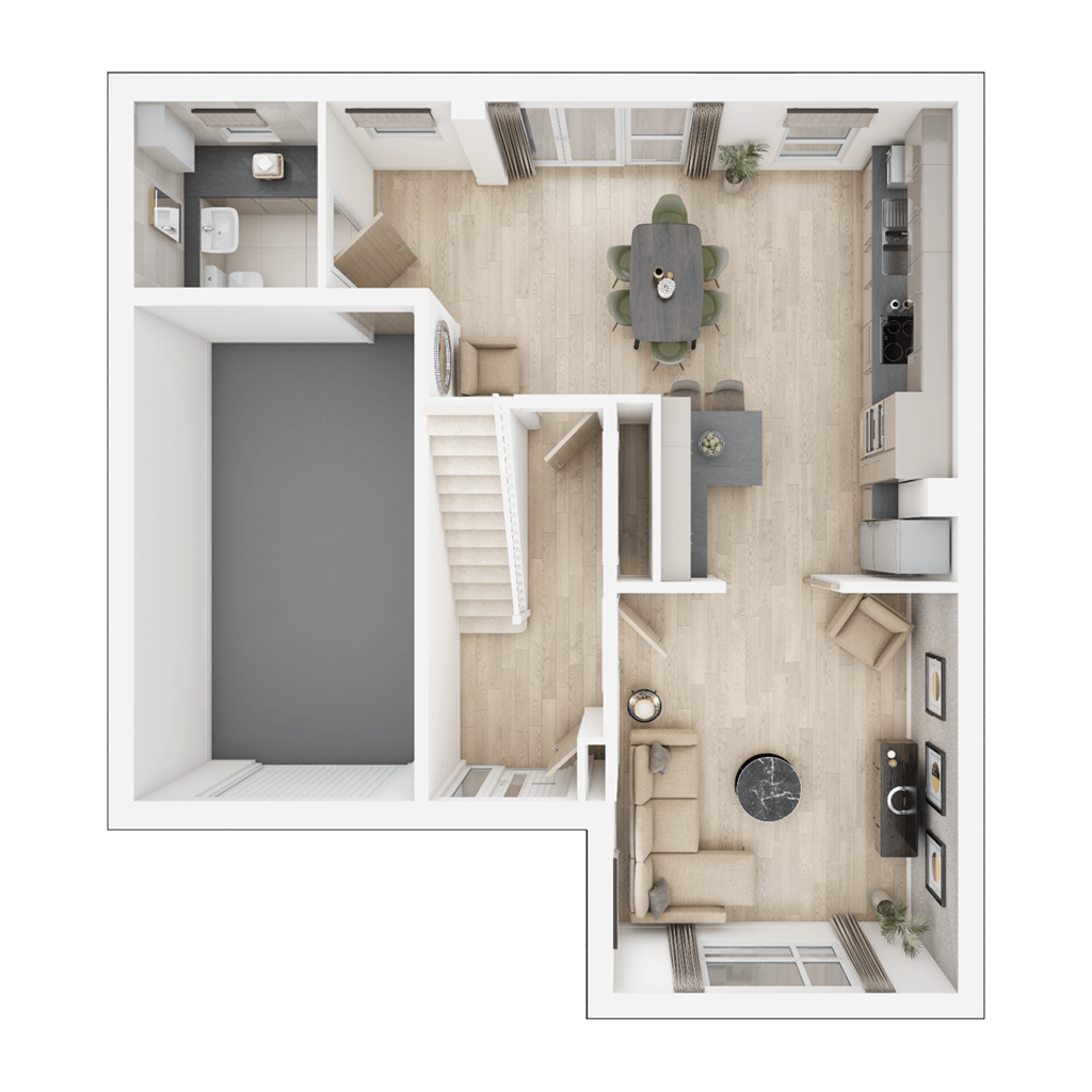 The Kitham - Plot 49, Melin Newydd, Land North Of Cefn Yr Hendy, Miskin floorplan