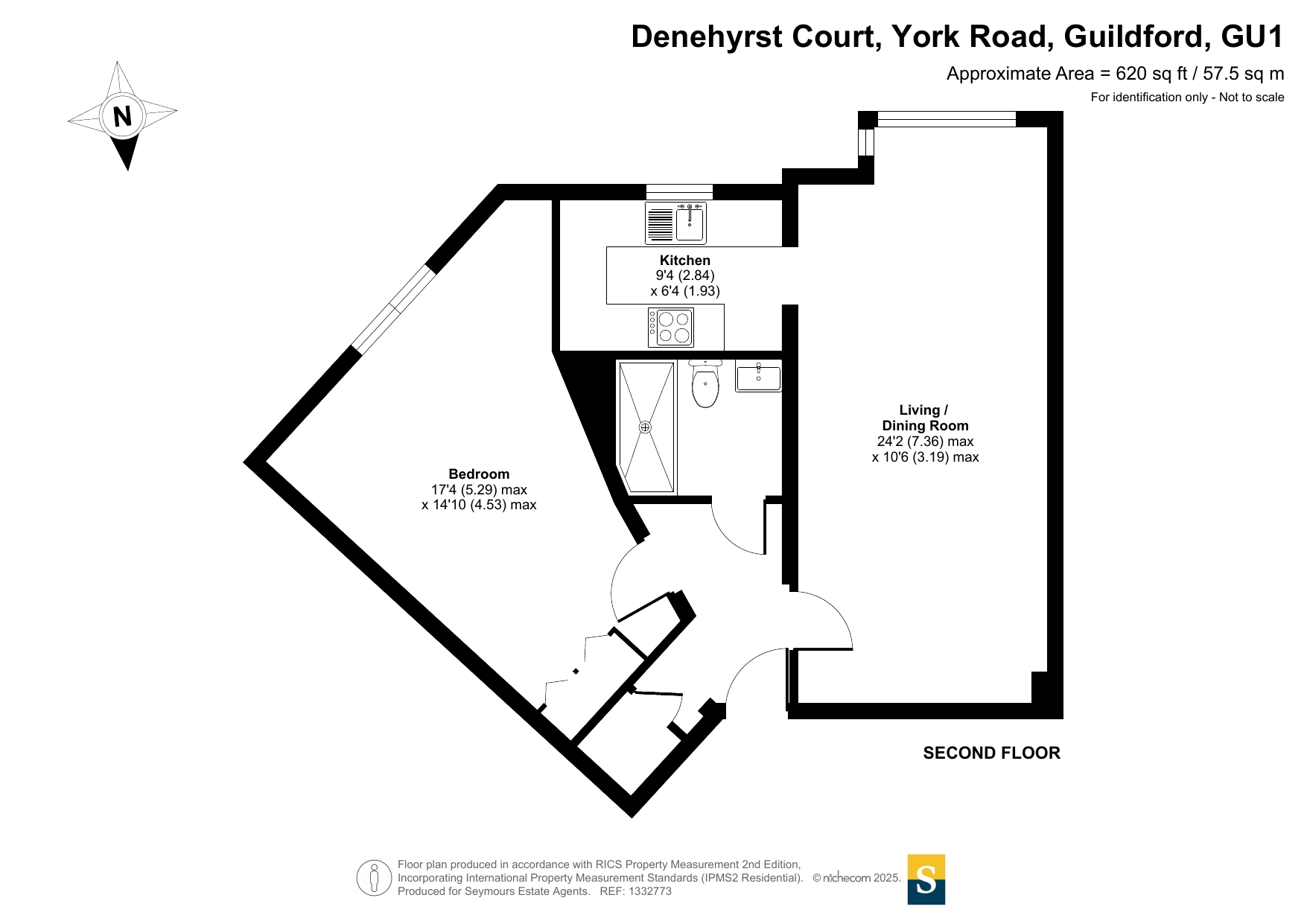 33 Denehyrst Court,, York Road, Surrey floorplan