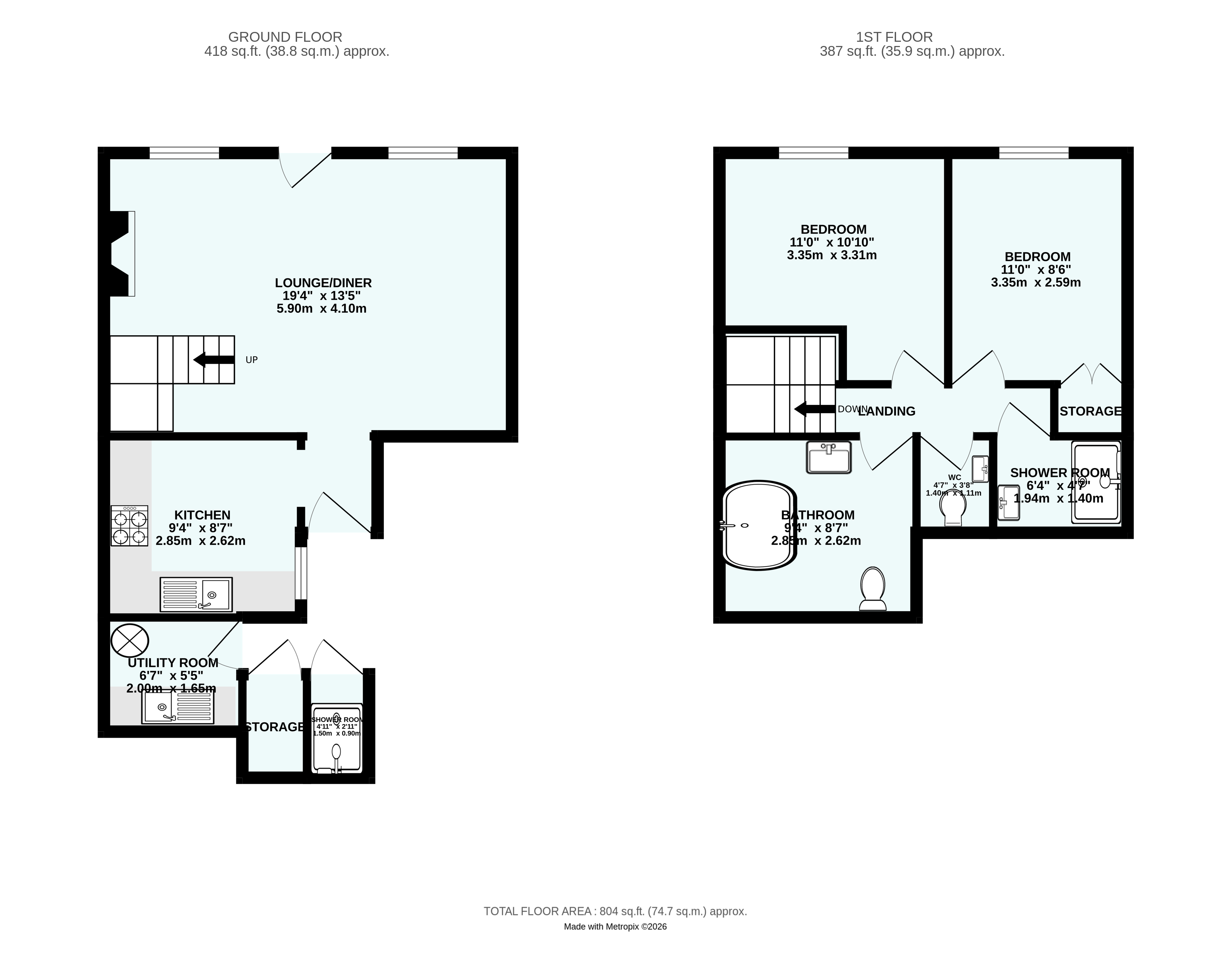Pilchards,, Higher Fore Street, Cornwall floorplan
