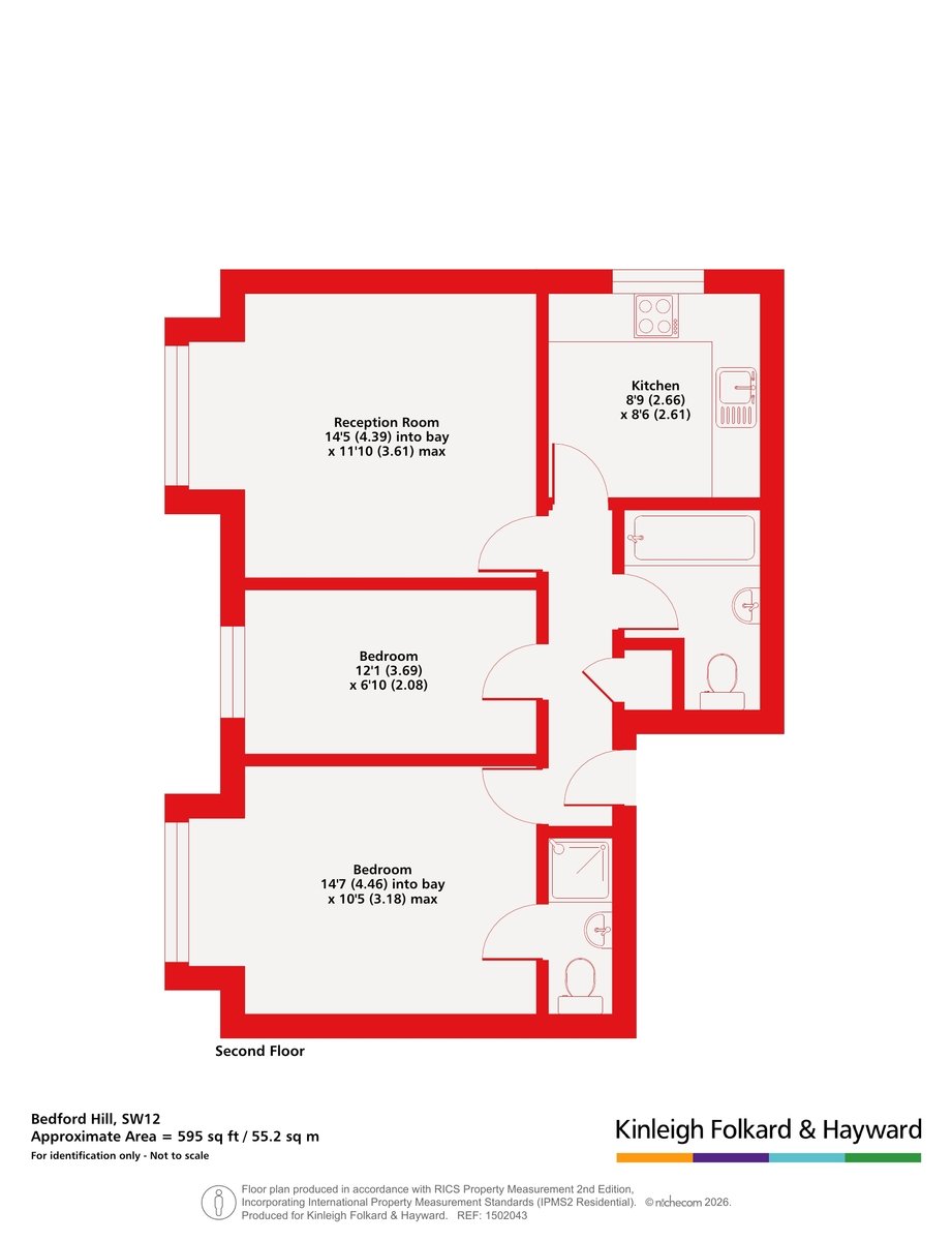 Flat 10, 215-217, Bedford Hill, London floorplan
