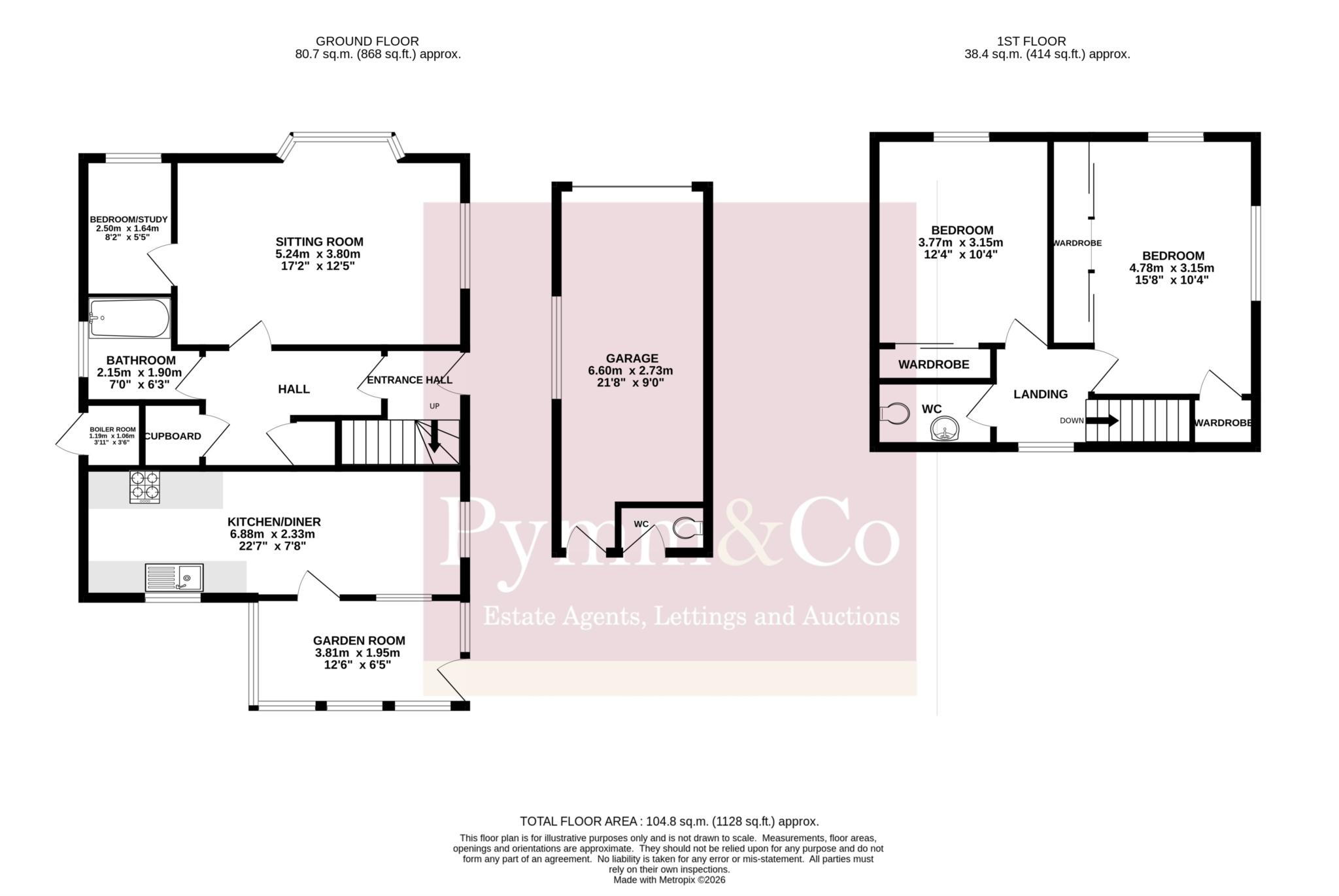 2, Pound Road, North Walsham floorplan