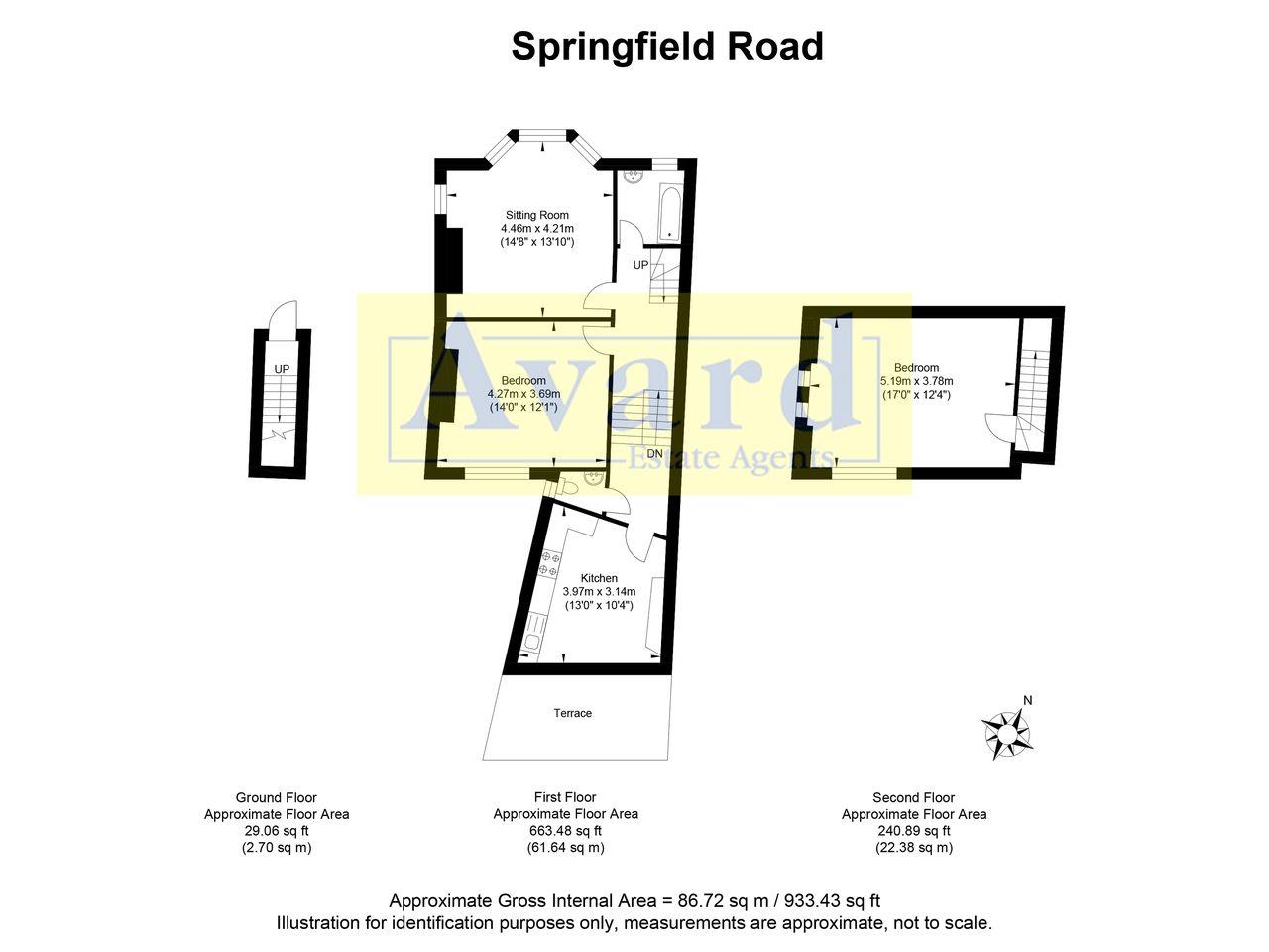 Maisonette, 50, Springfield Road, Brighton floorplan