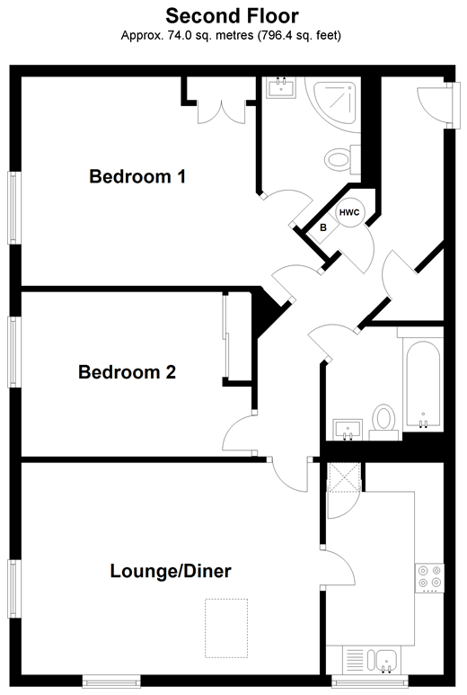 2 Bedrooms Flat for sale in Copthorne Common Road, Copthorne, Crawley, West Sussex RH10