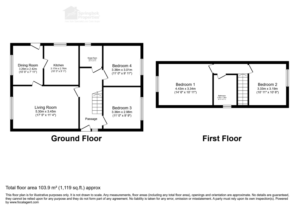 151, Castle Lea, Caldicot floorplan