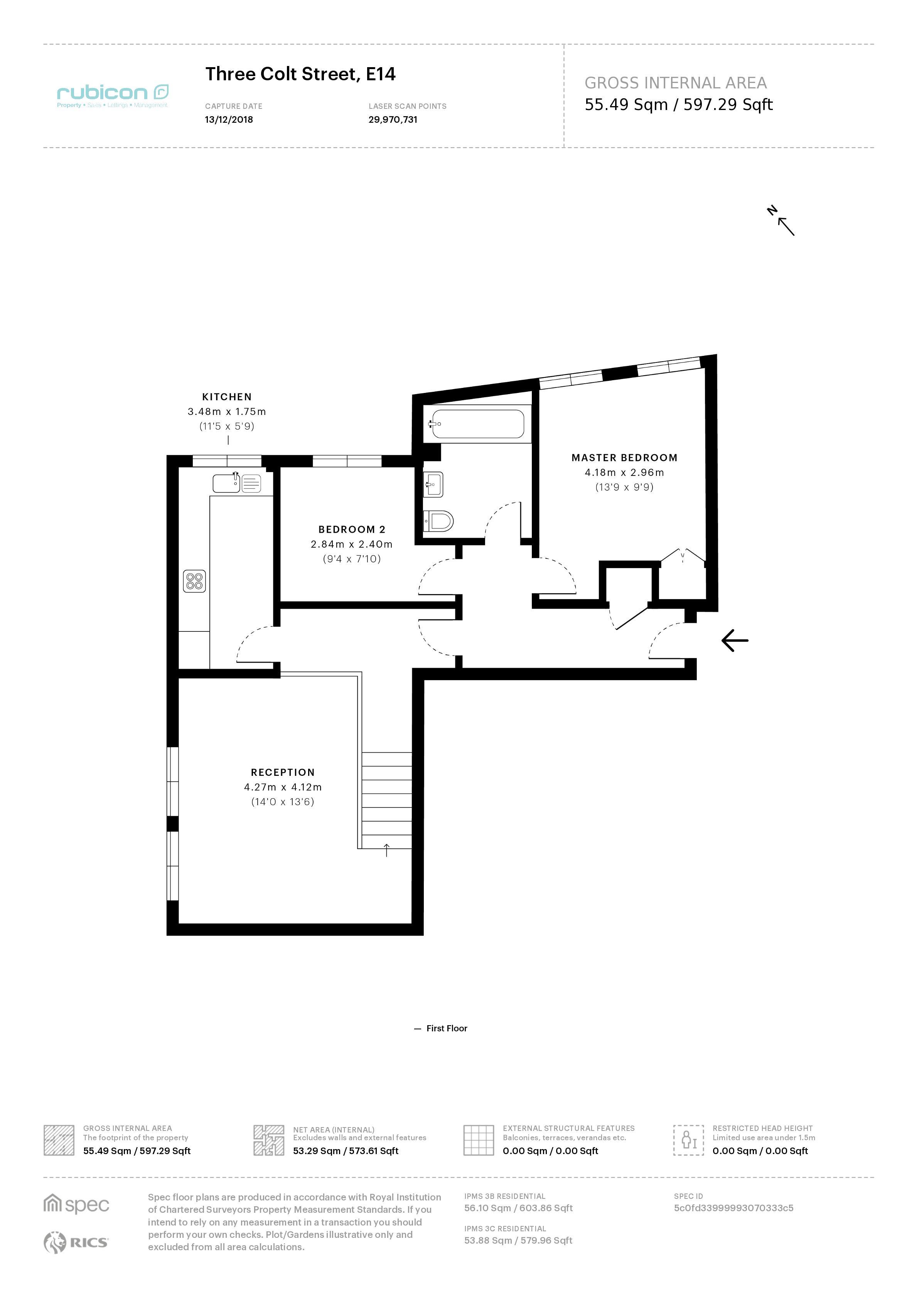 2 Bedrooms Flat for sale in Three Colt Street, London E14