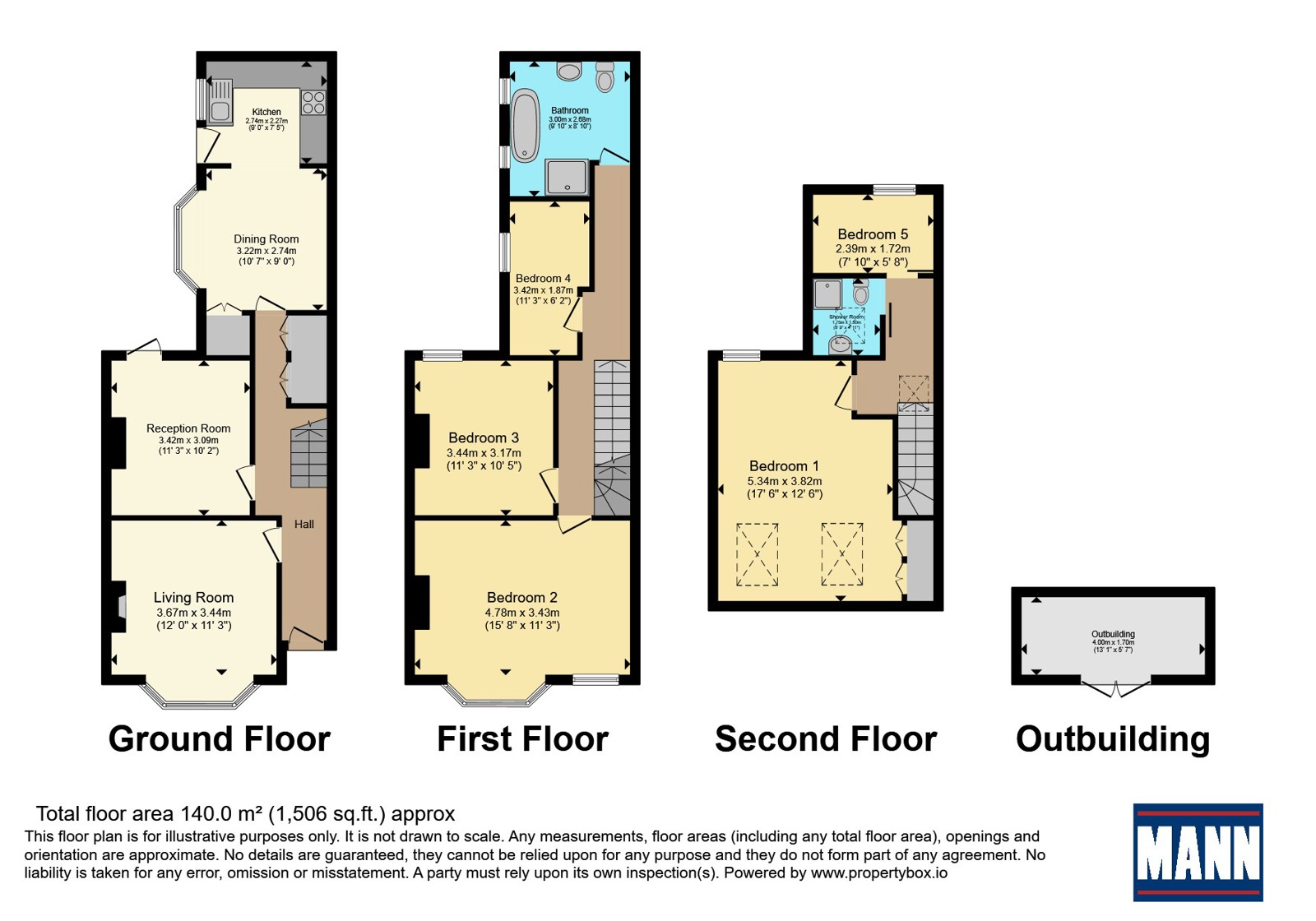 12, Hinstock Road, London floorplan