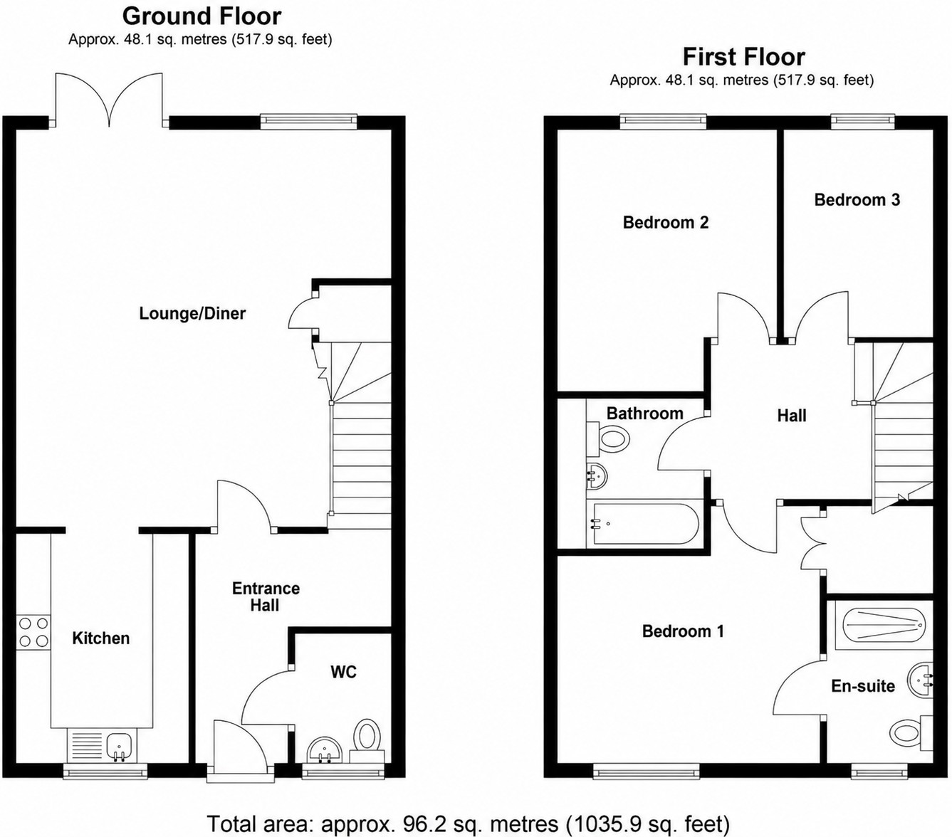 17, Six Bells Lane, Hertfordshire floorplan