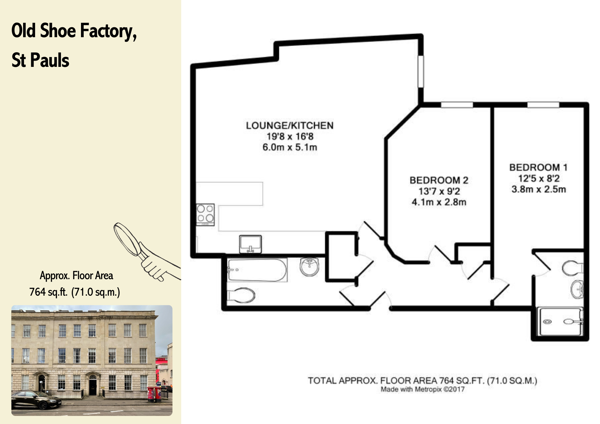 Old Shoe Factory Portland Square, St Pauls floorplan