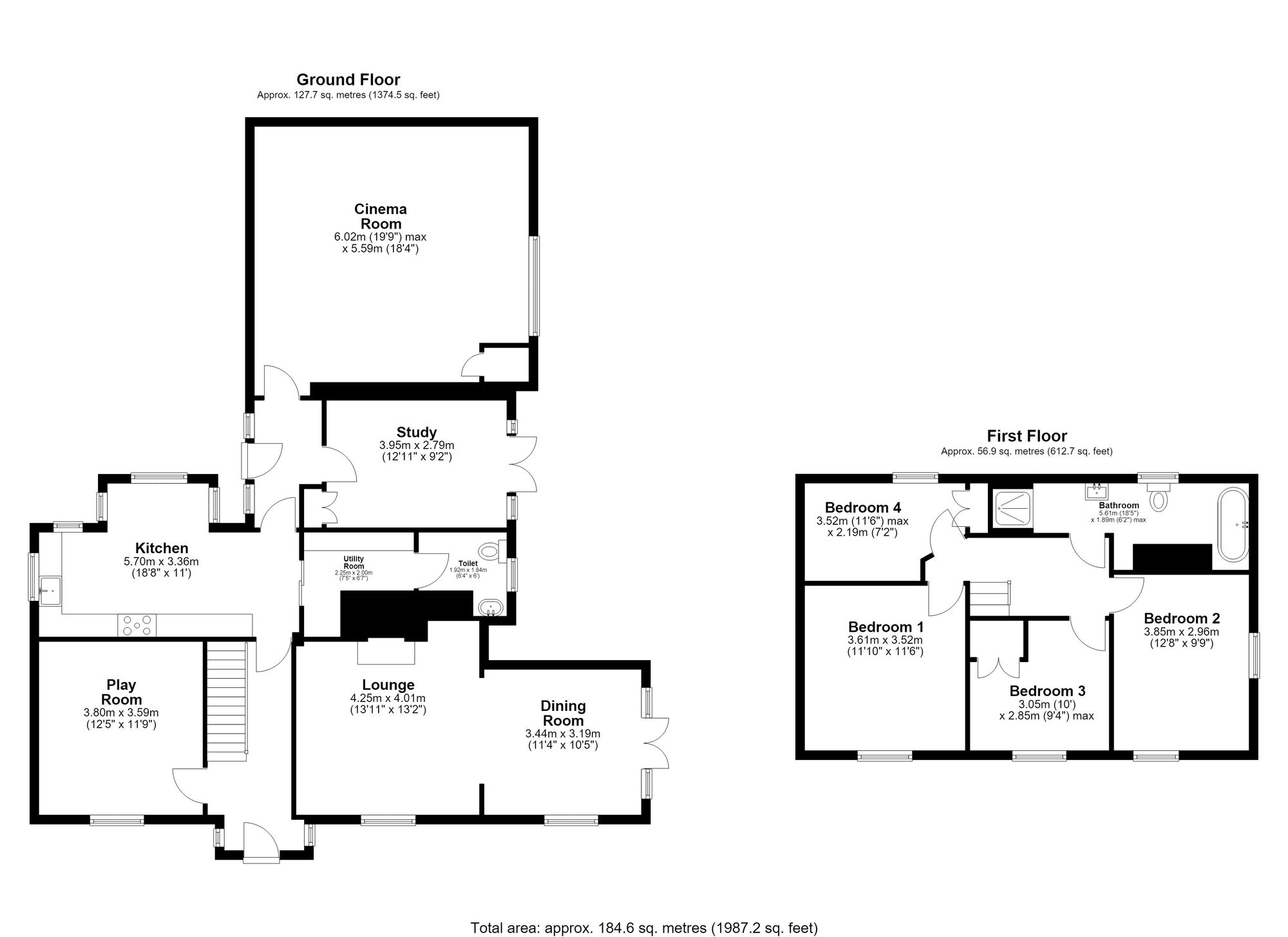 1 Guise Lane, Royston floorplan