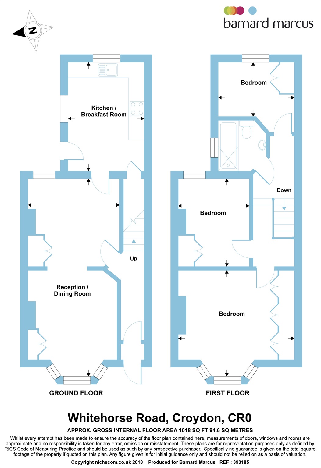 3 Bedrooms Terraced house for sale in Whitehorse Road, Croydon CR0