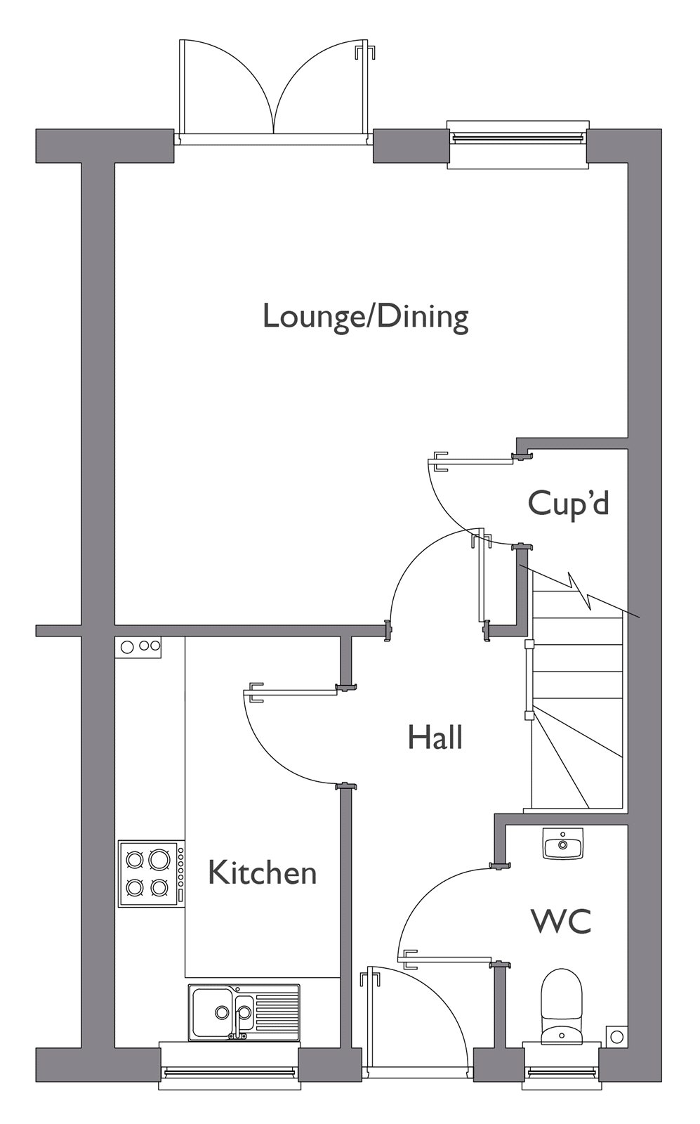 Plot 168 (Hales),, The Landings, Halesworth floorplan
