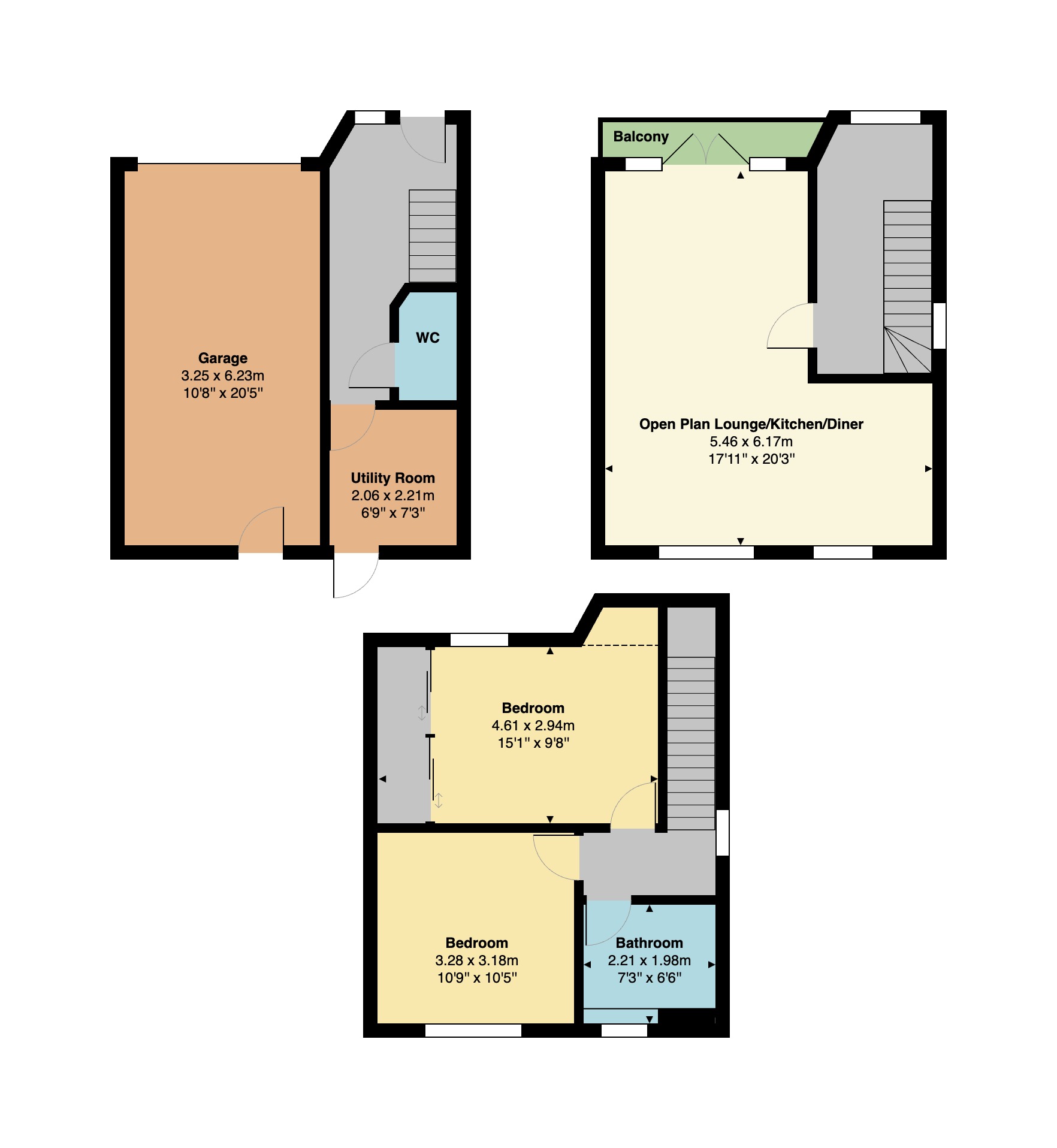 1 Barton Mews, Whitstable floorplan