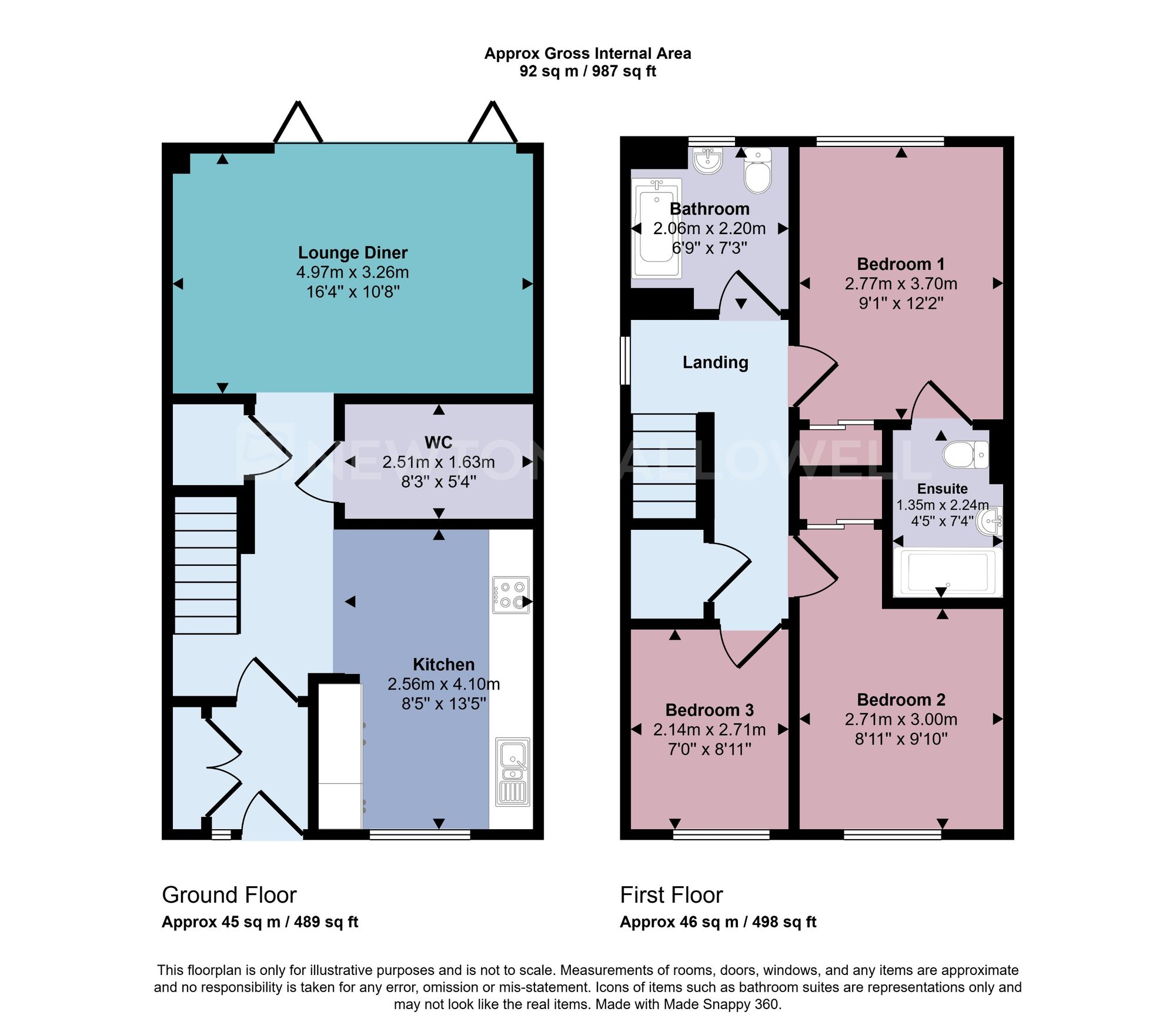 1 Olive Grove, Coalville floorplan