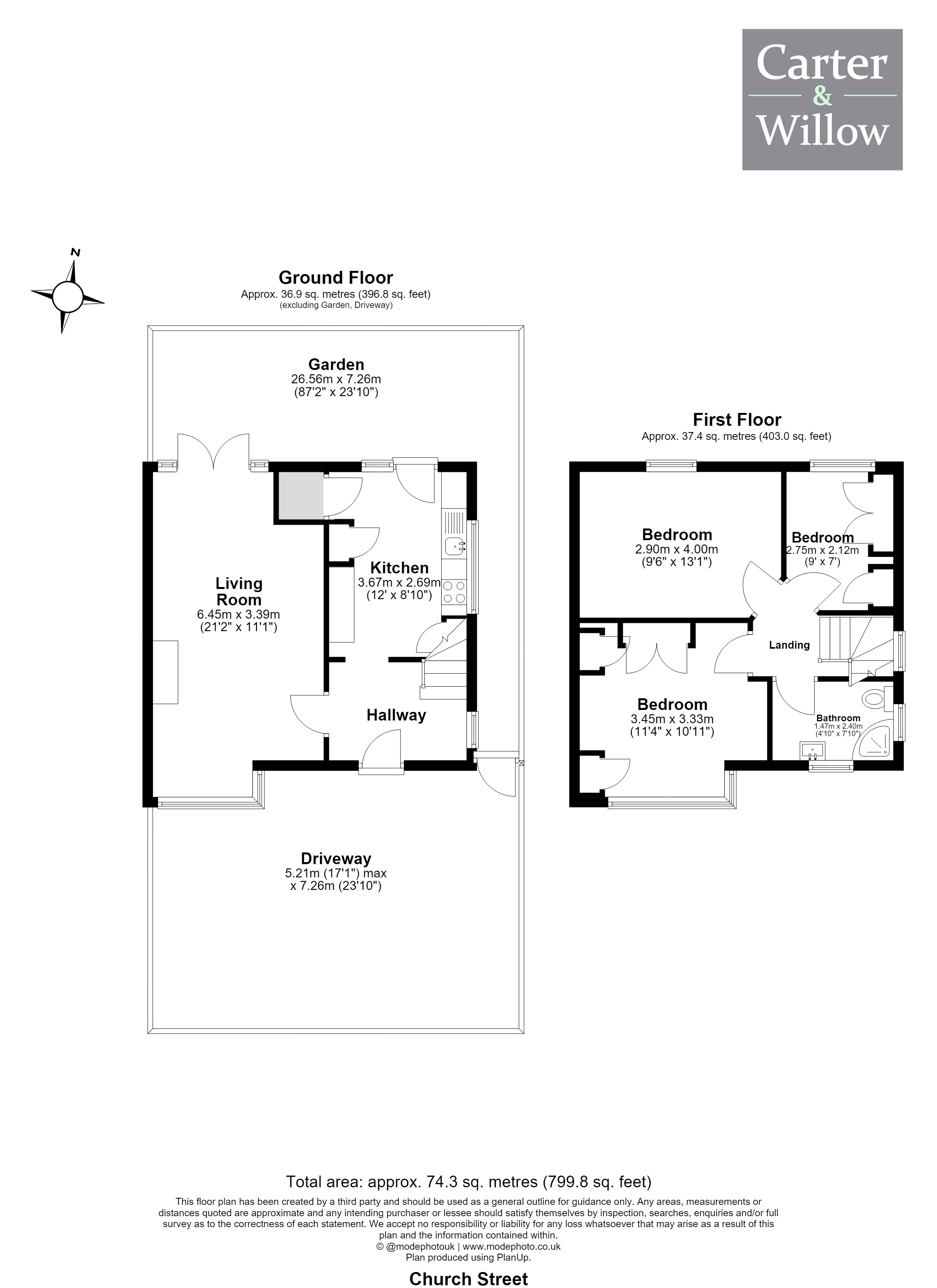36, Church Street, Dagenham floorplan