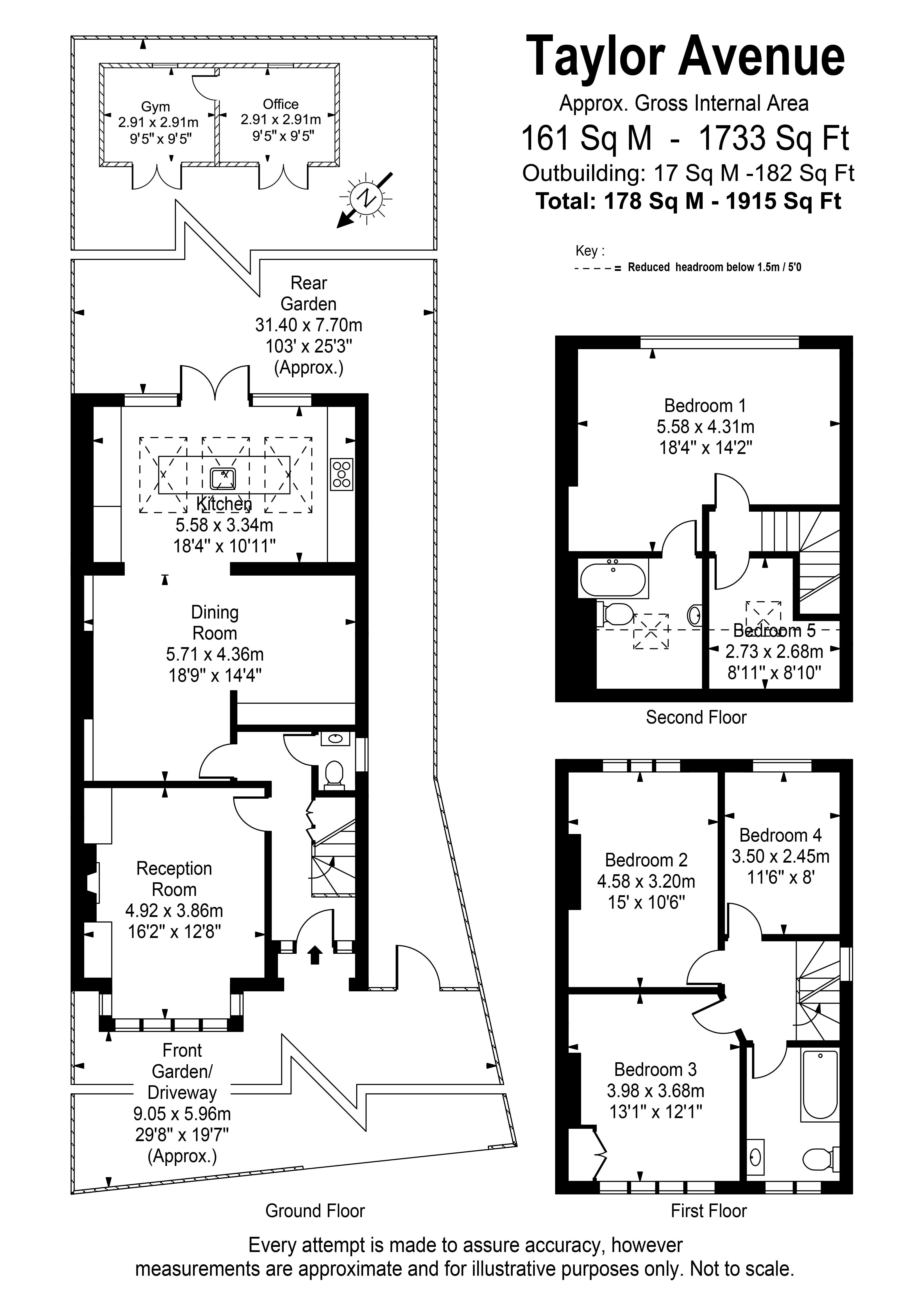 15, Taylor Avenue, Surrey floorplan