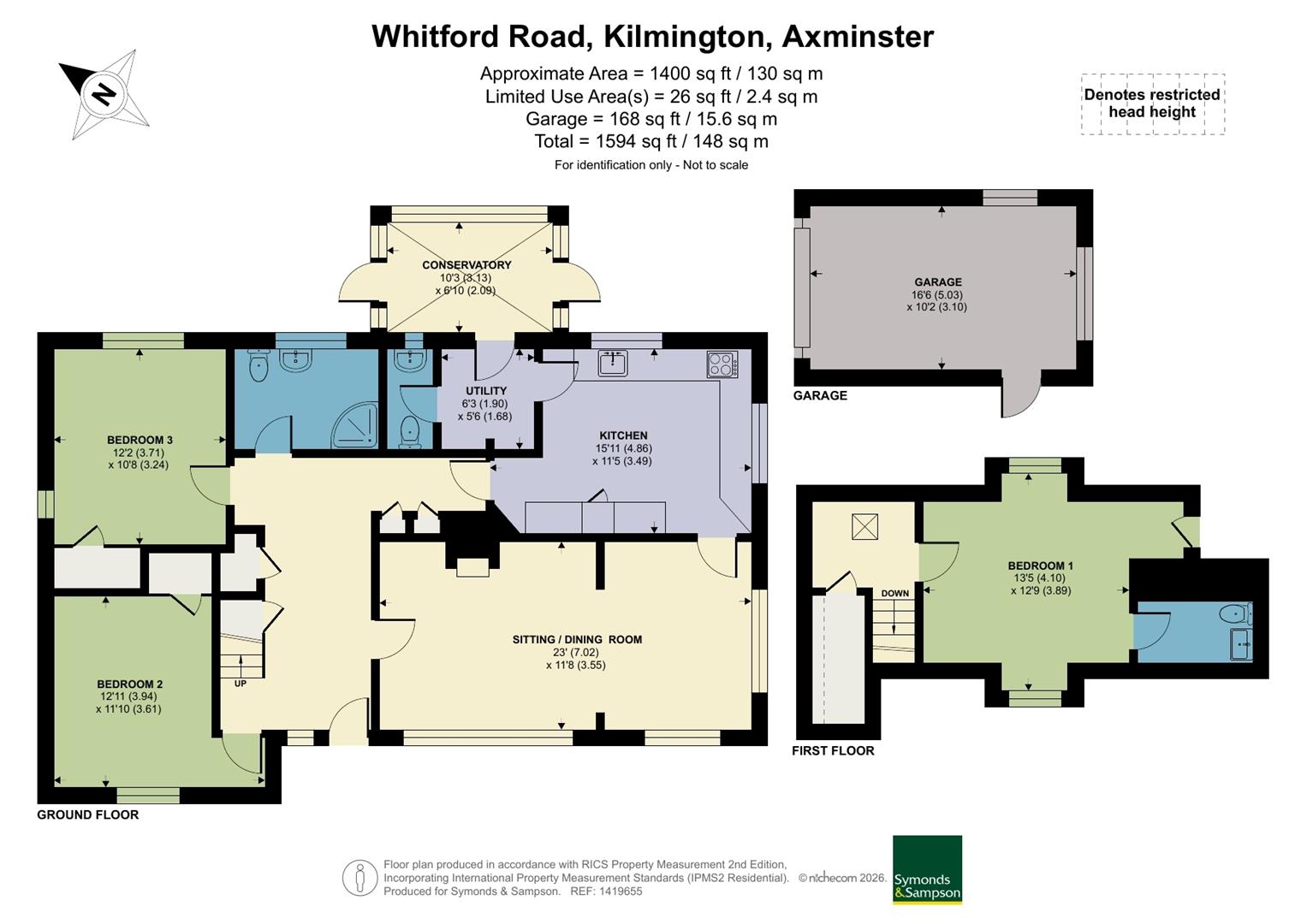 Cherryholt, Whitford Road, Axminster floorplan