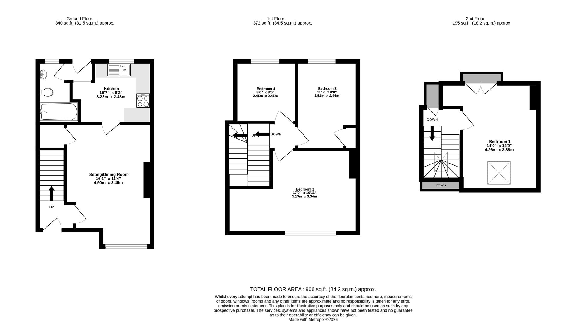 13, Asquith Avenue, York floorplan