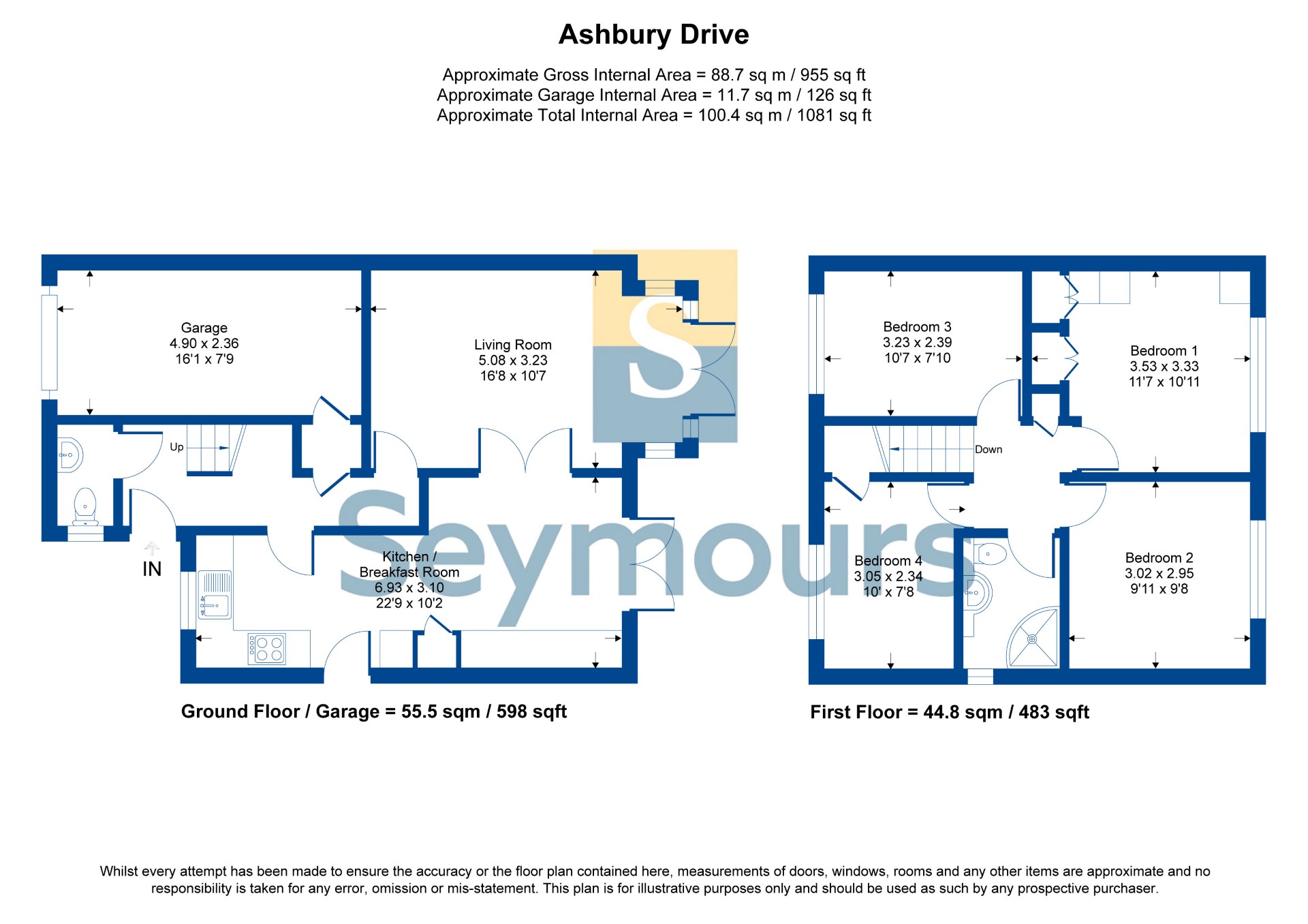 35, Ashbury Drive, Camberley floorplan