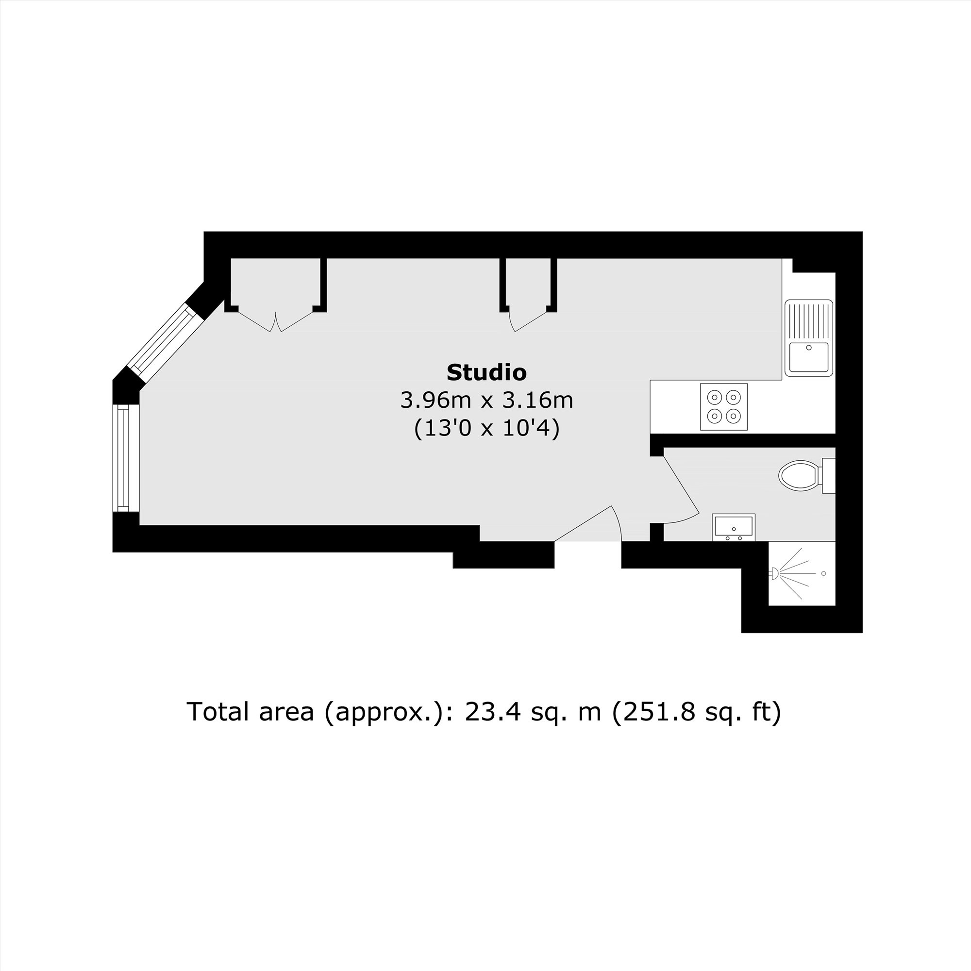 Bina Gardens, London floorplan