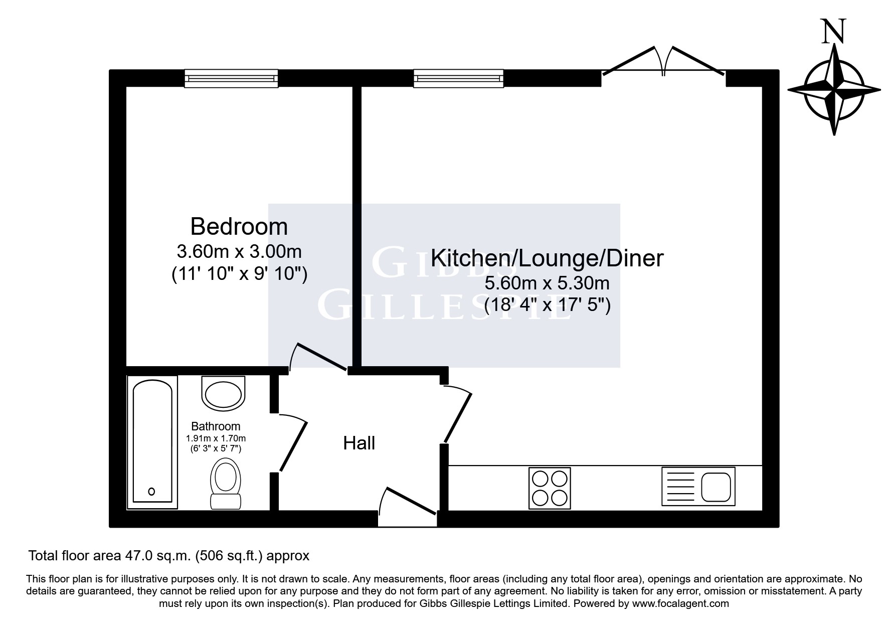 Flat 2 Grand Approach, 2, Bathurst Walk, Iver floorplan
