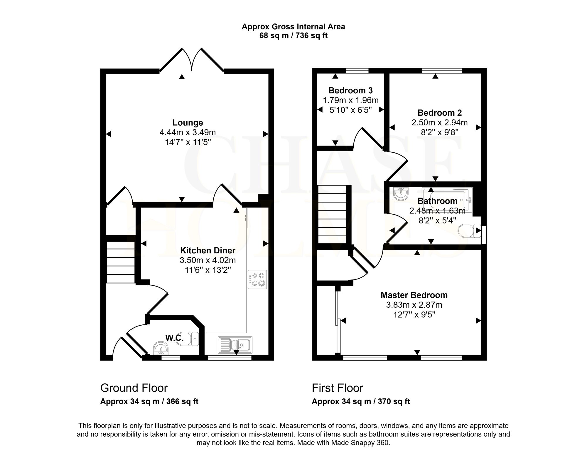17 Rother Close, Hebburn floorplan