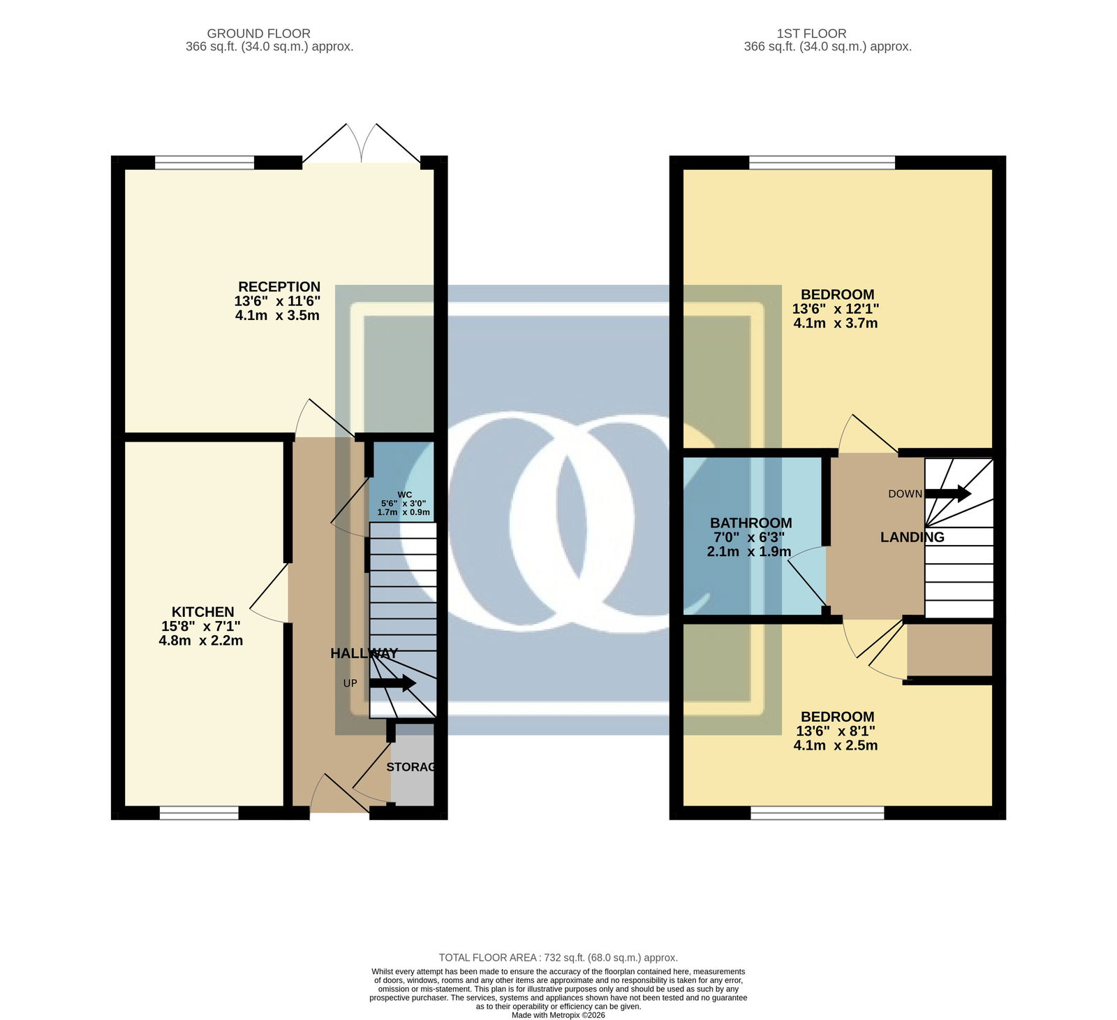 20, Deasey Close, Nuneaton floorplan