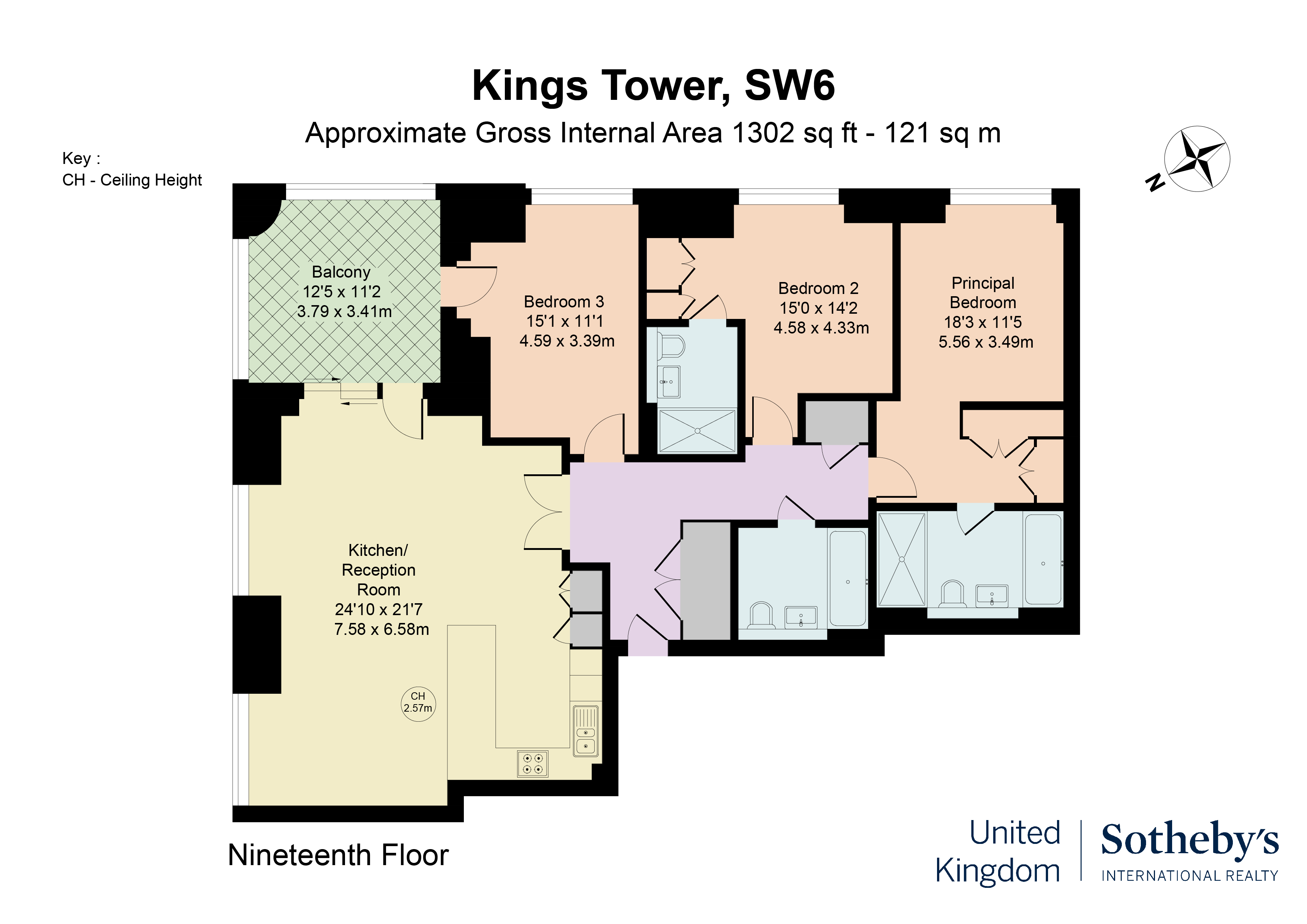 Kings Tower, Chelsea Creek, Chelsea, London, SW6 floorplan