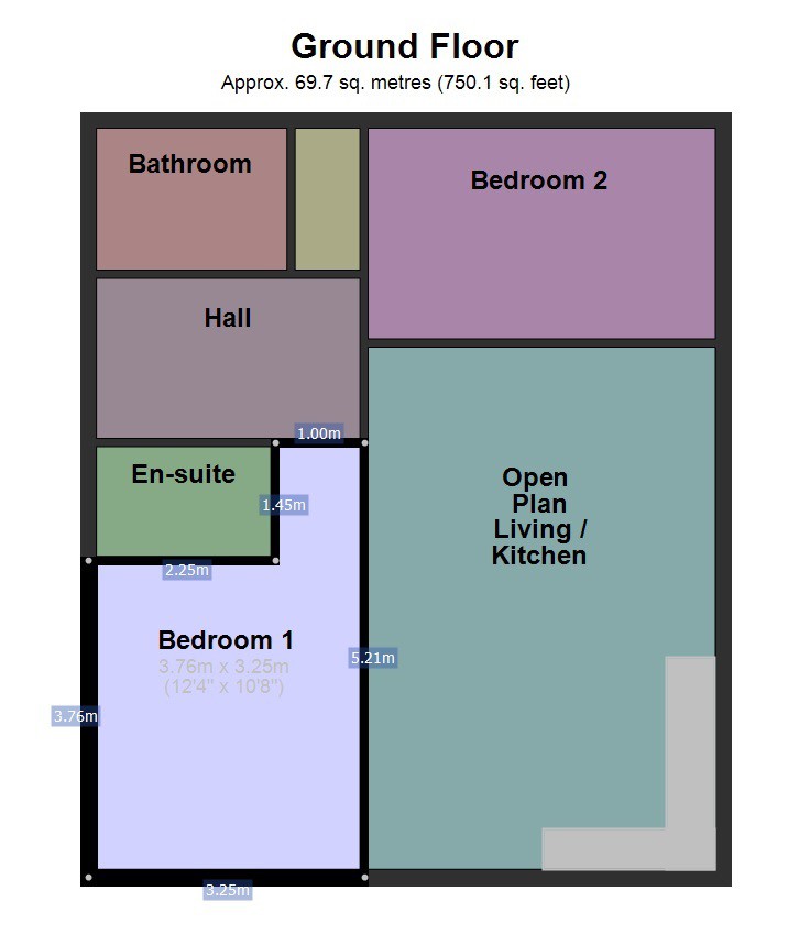 2 Bedrooms Flat to rent in Apt 2, Sapphire Court, Robin Street, Preston, Lancashire PR1